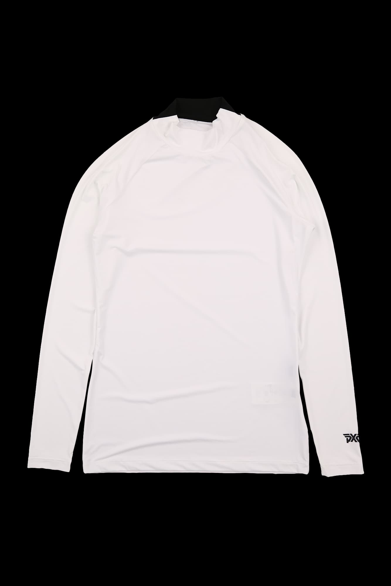 져지 하이넥 긴팔 티셔츠