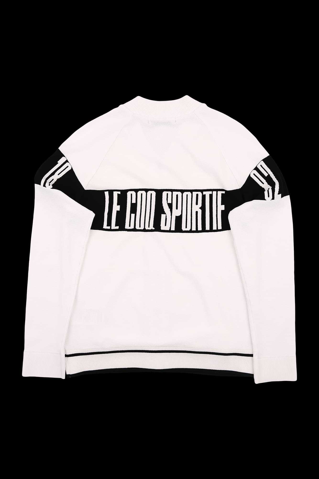 소매 니트 배색 집업