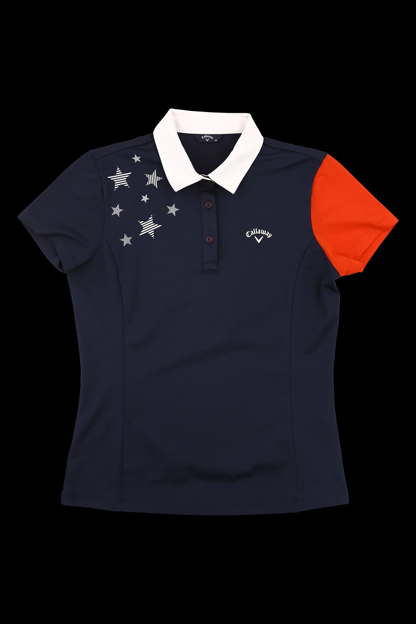 프린팅 배색 카라 반팔 티셔츠