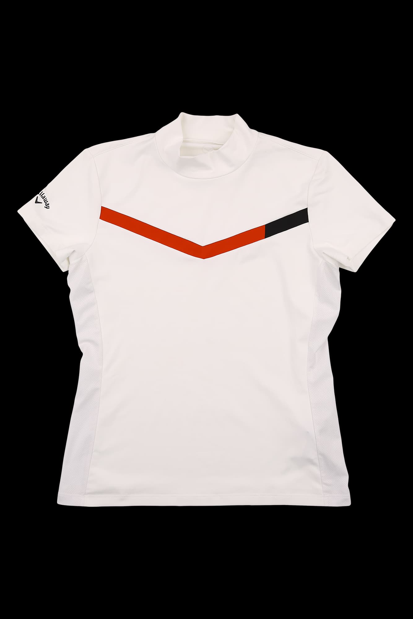 브이 배색 반팔 티셔츠