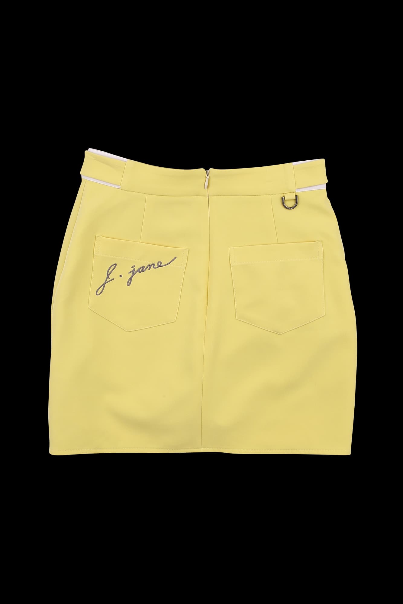 사선 셔링 포인트 스커트