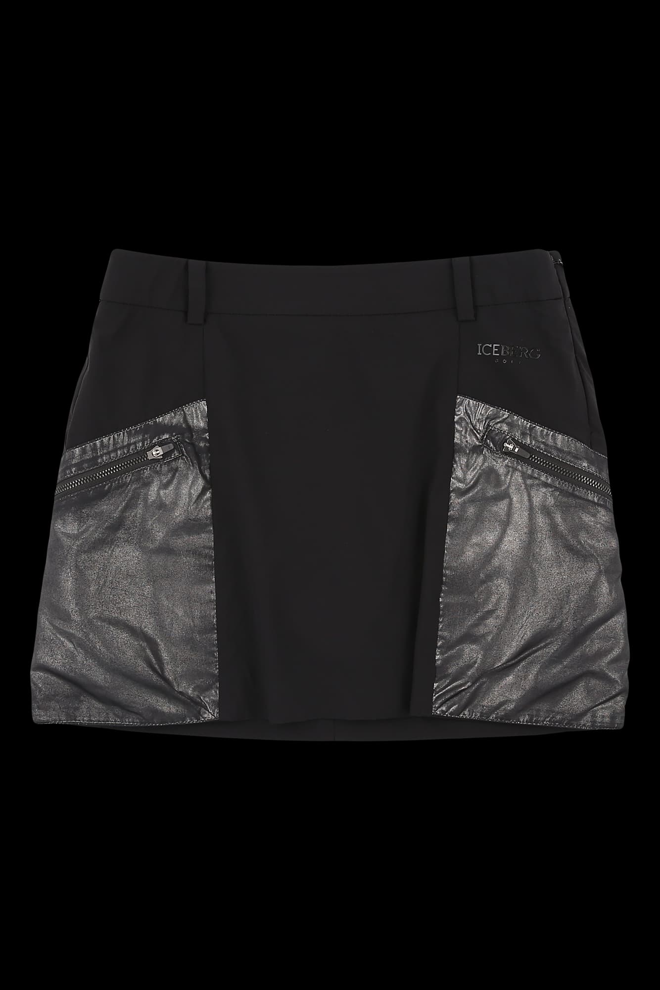 메탈릭 포켓 스커트