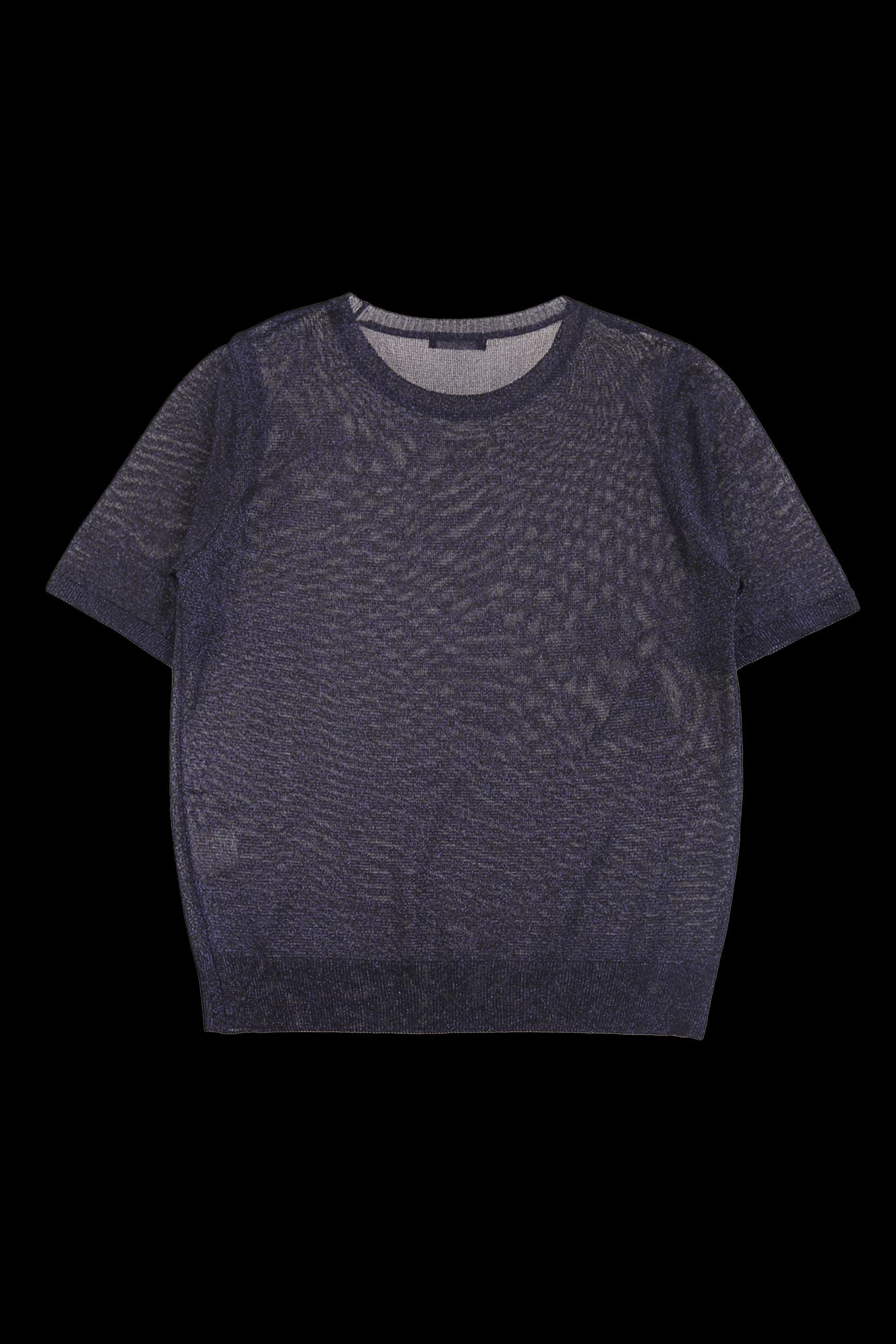 펄 시스루 반팔 티셔츠