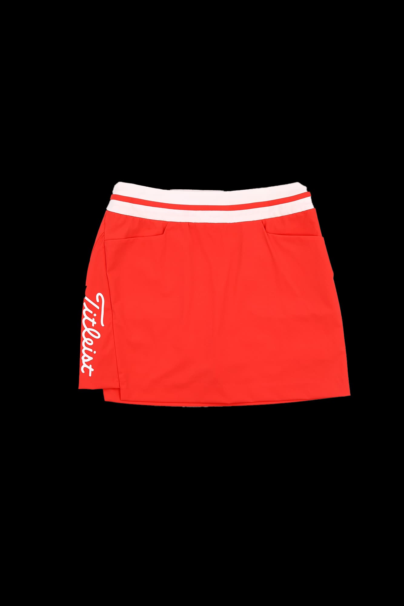 로고 배색 스커트