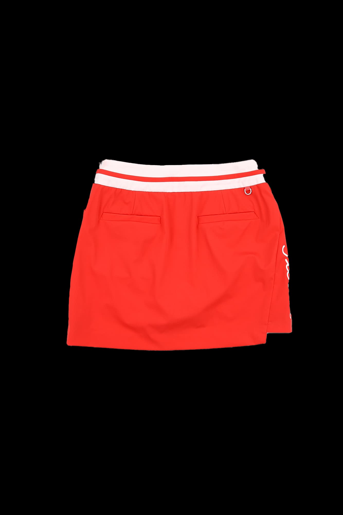 로고 배색 스커트