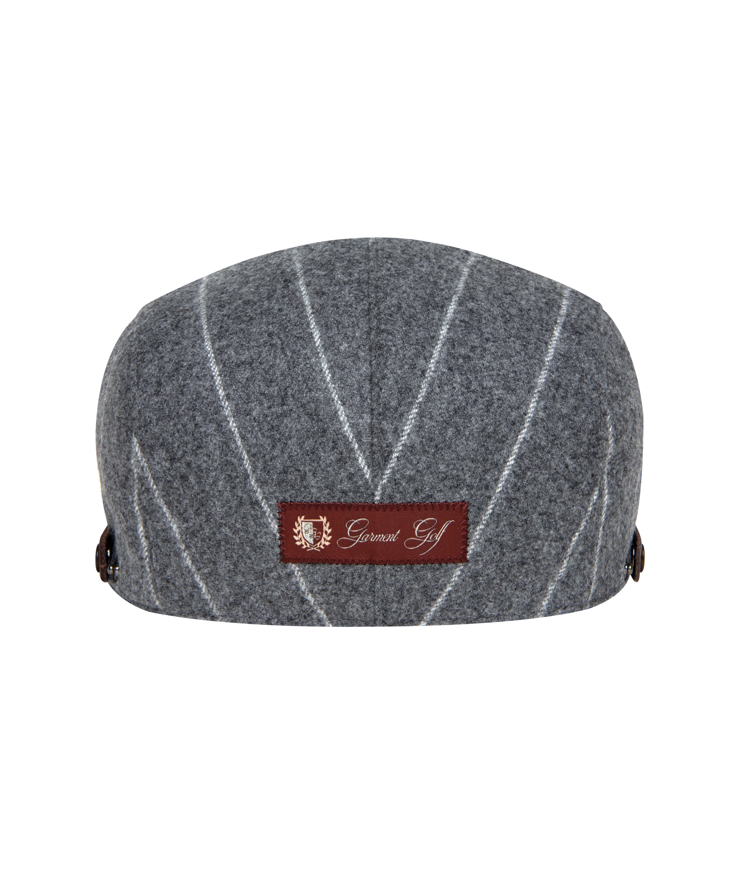 울 스트라이프 리벳 헌팅캡(MELANGE GREY)