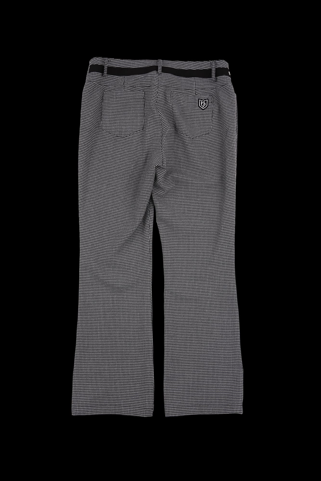 체크 패턴 롱팬츠