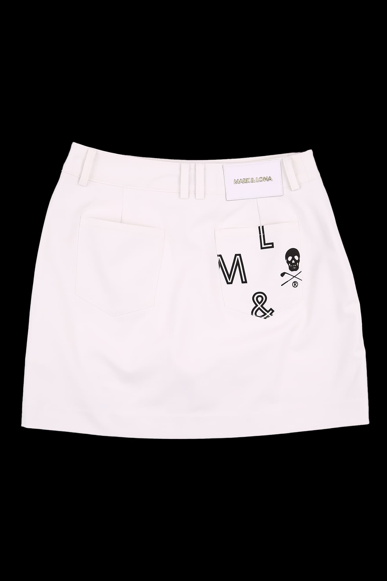 로고 디테일 스커트