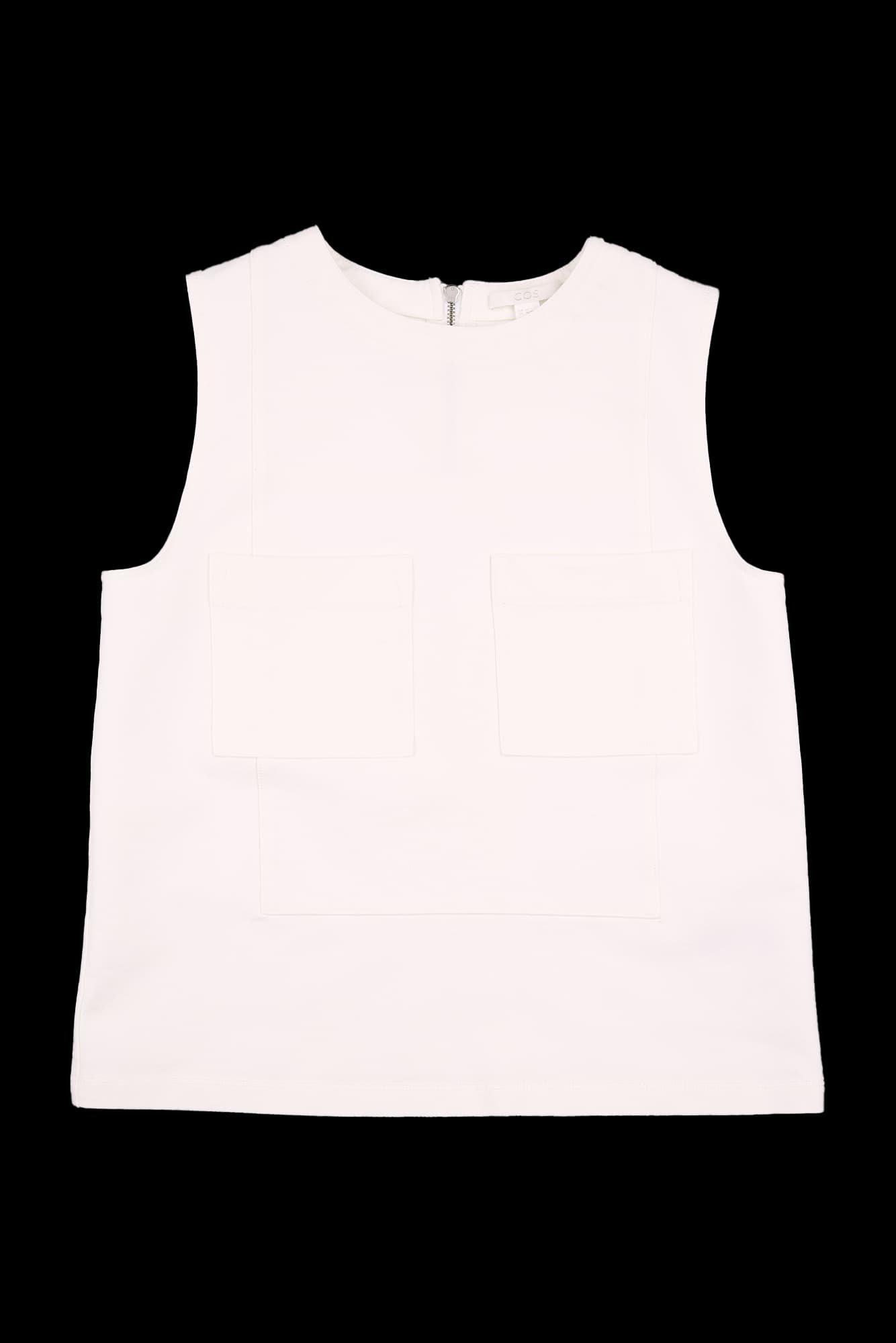 포켓 코튼 민소매