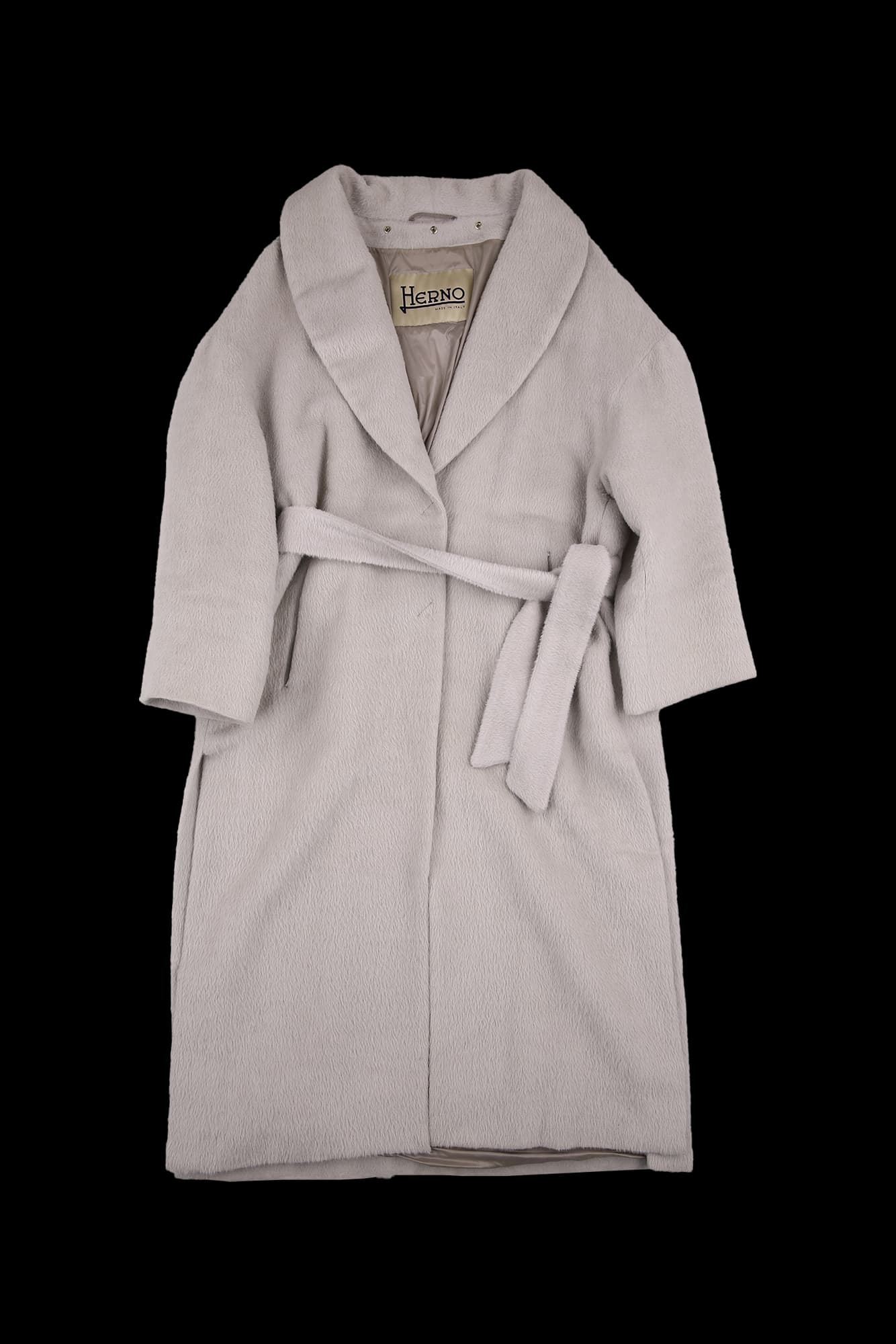 알파카 롱 코트