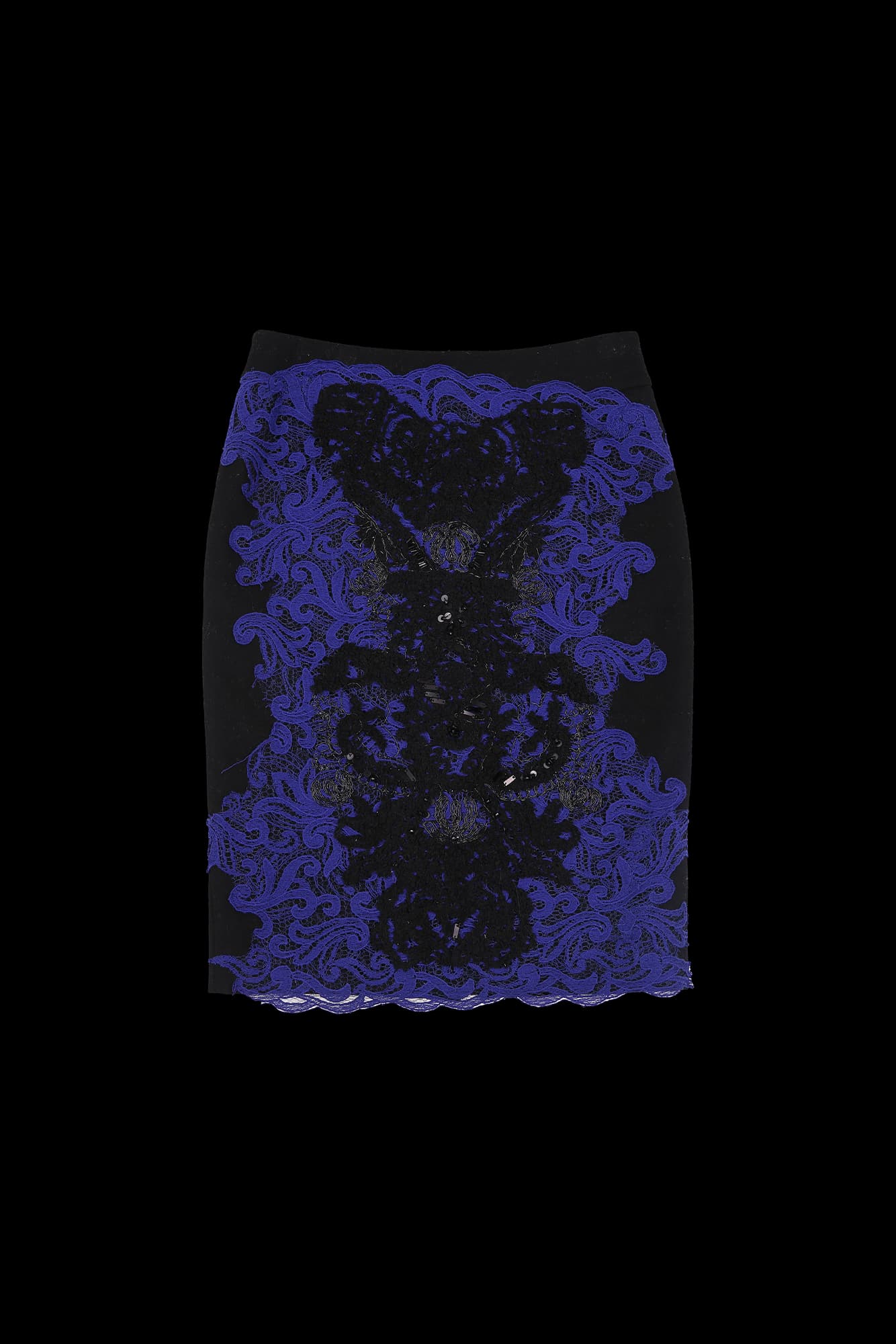 비즈 미디 스커트