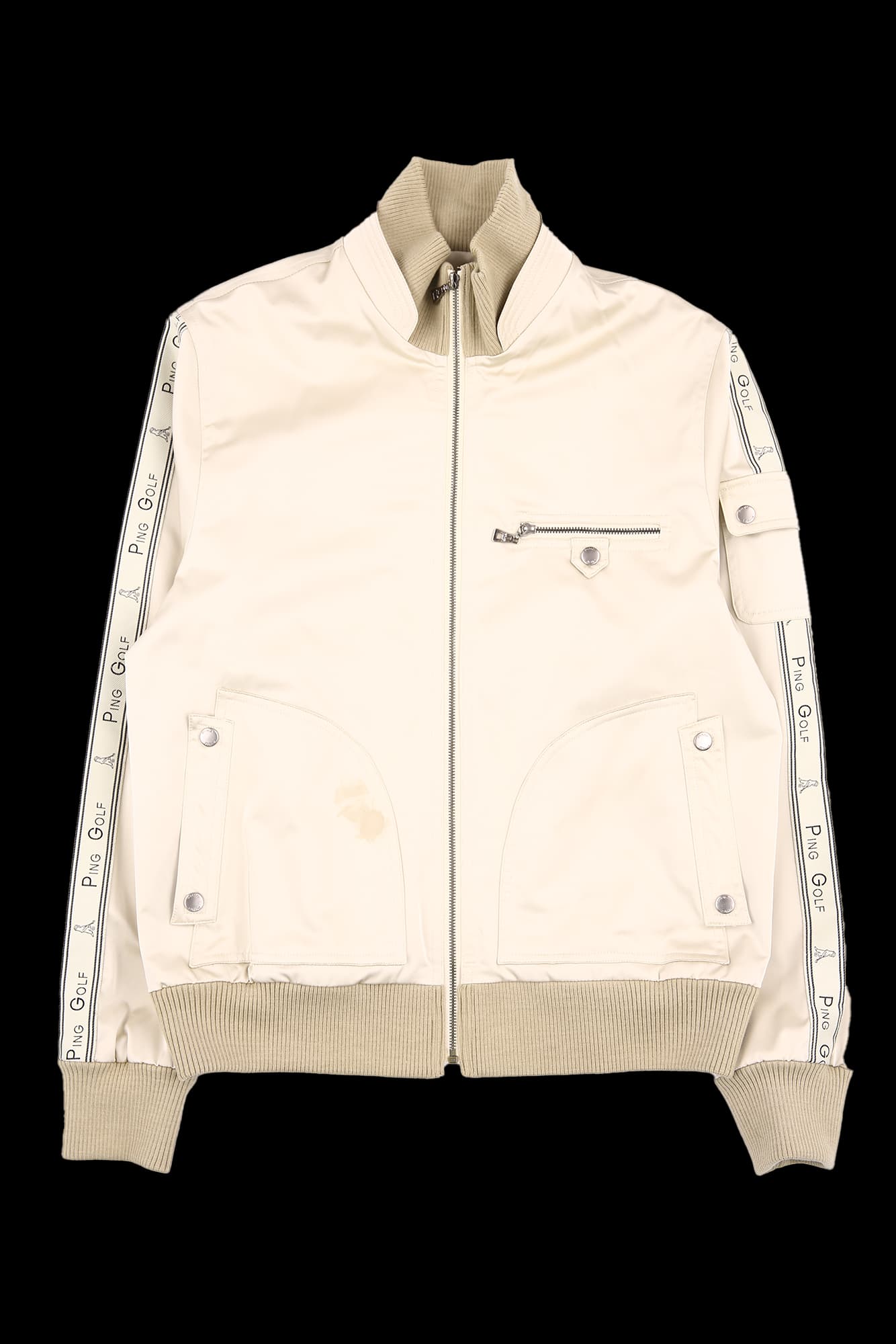 시보리 카라 점퍼