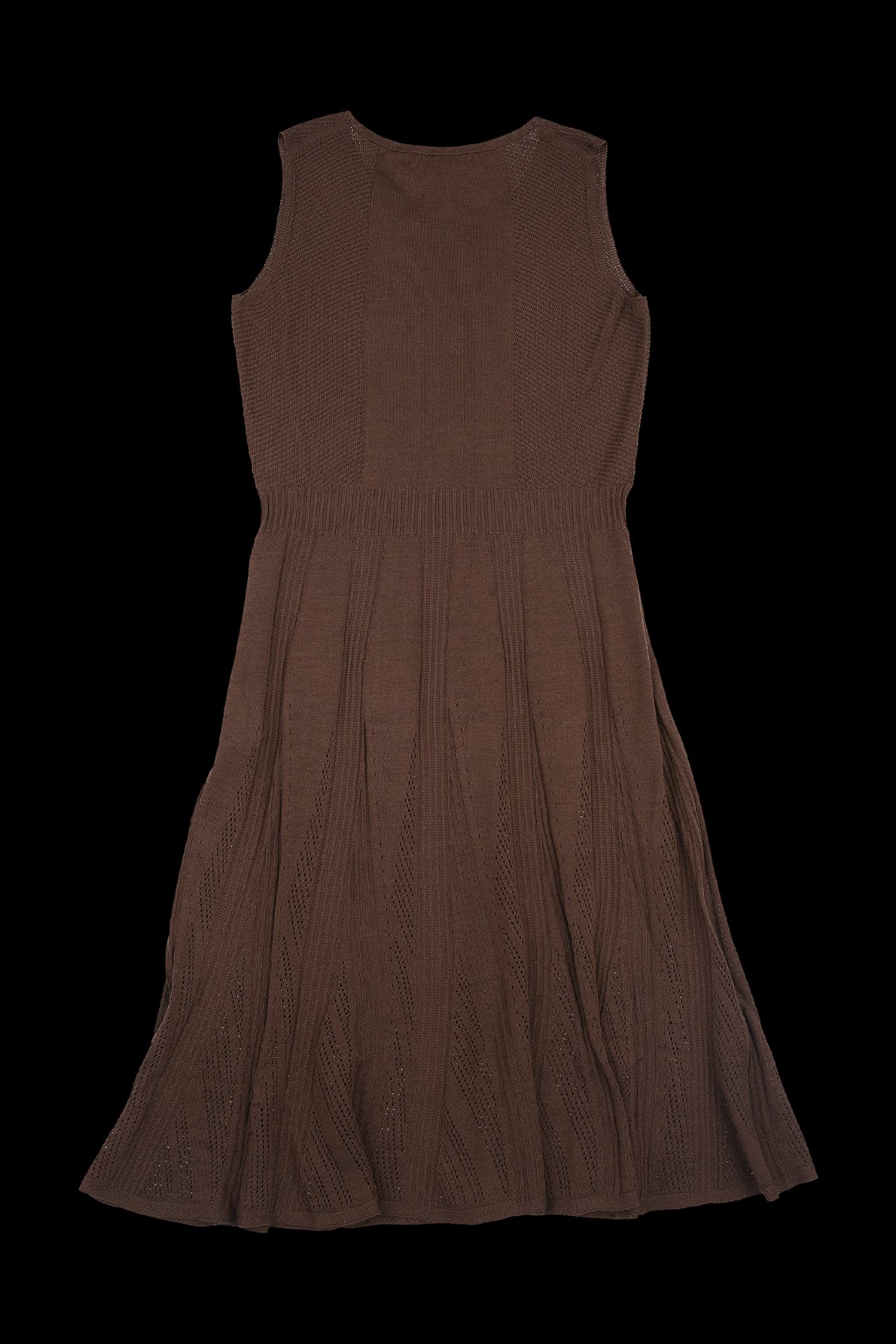 큐빅 민소매 원피스