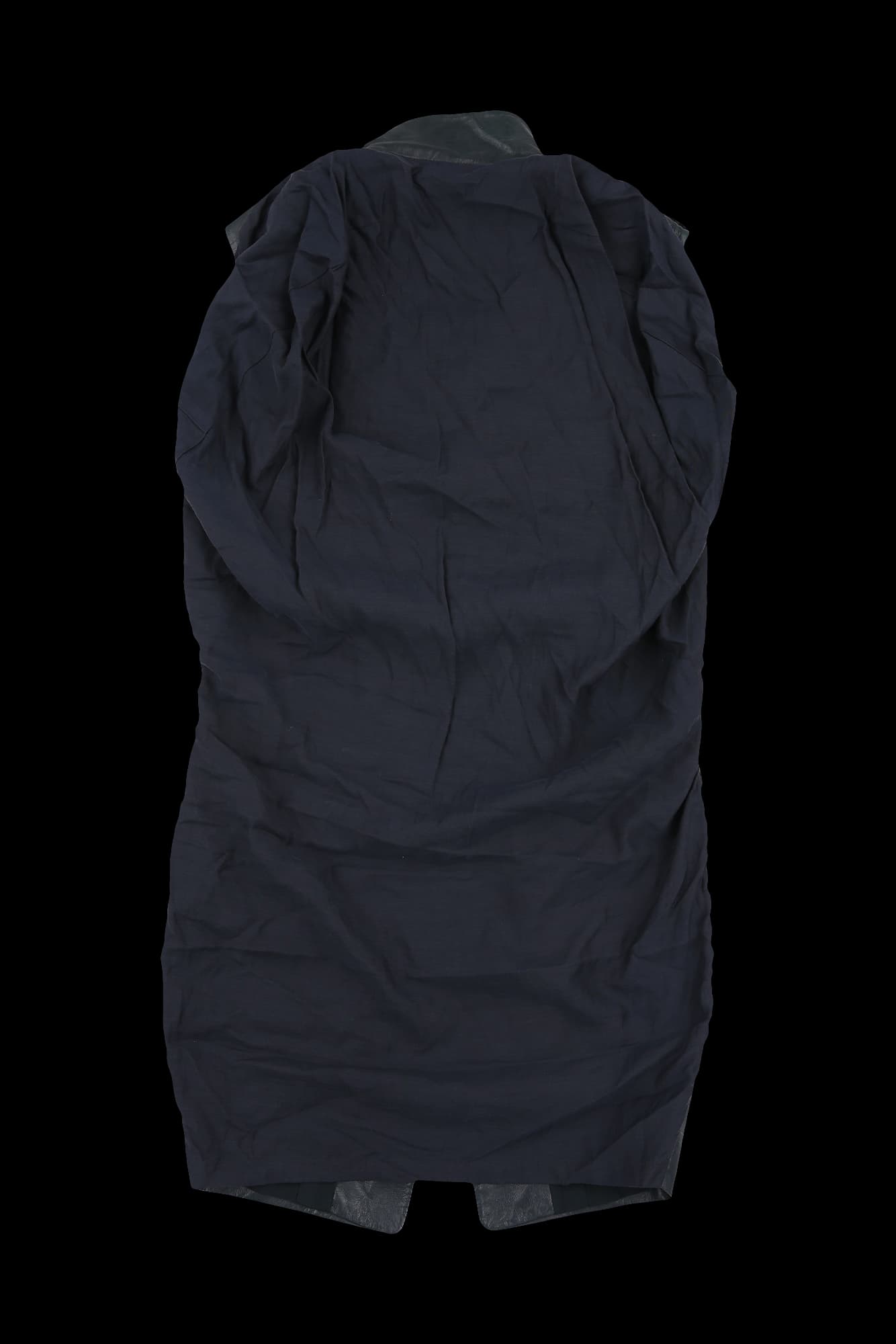 민소매 레더자켓