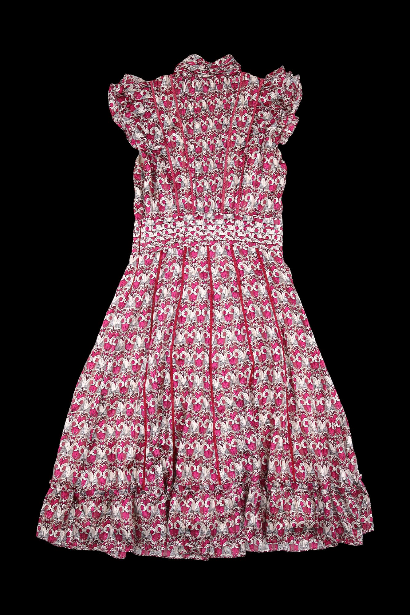 프릴 패턴 원피스