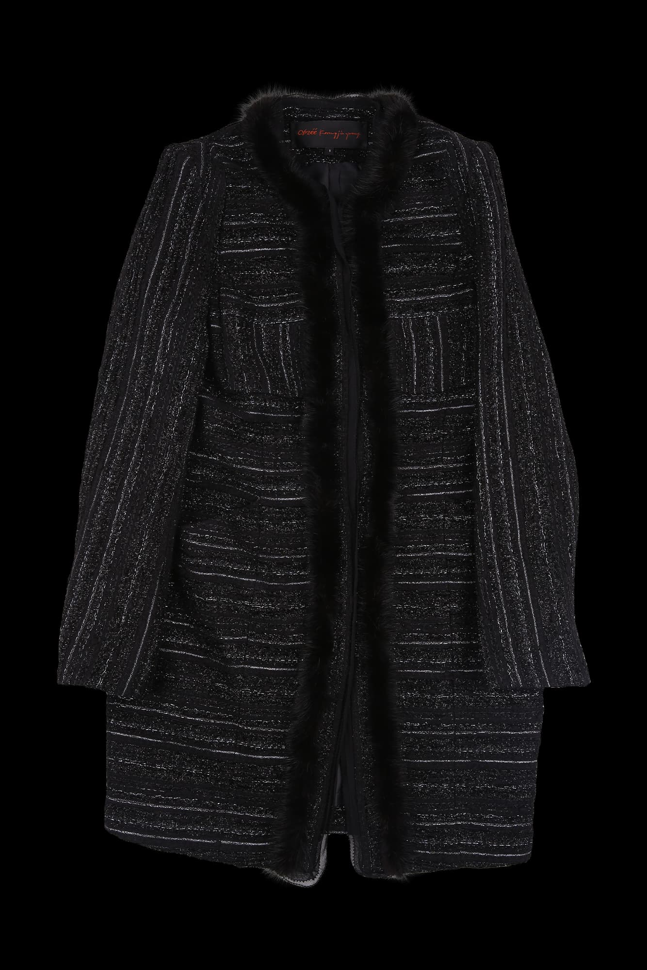 트위드 긴팔 자켓