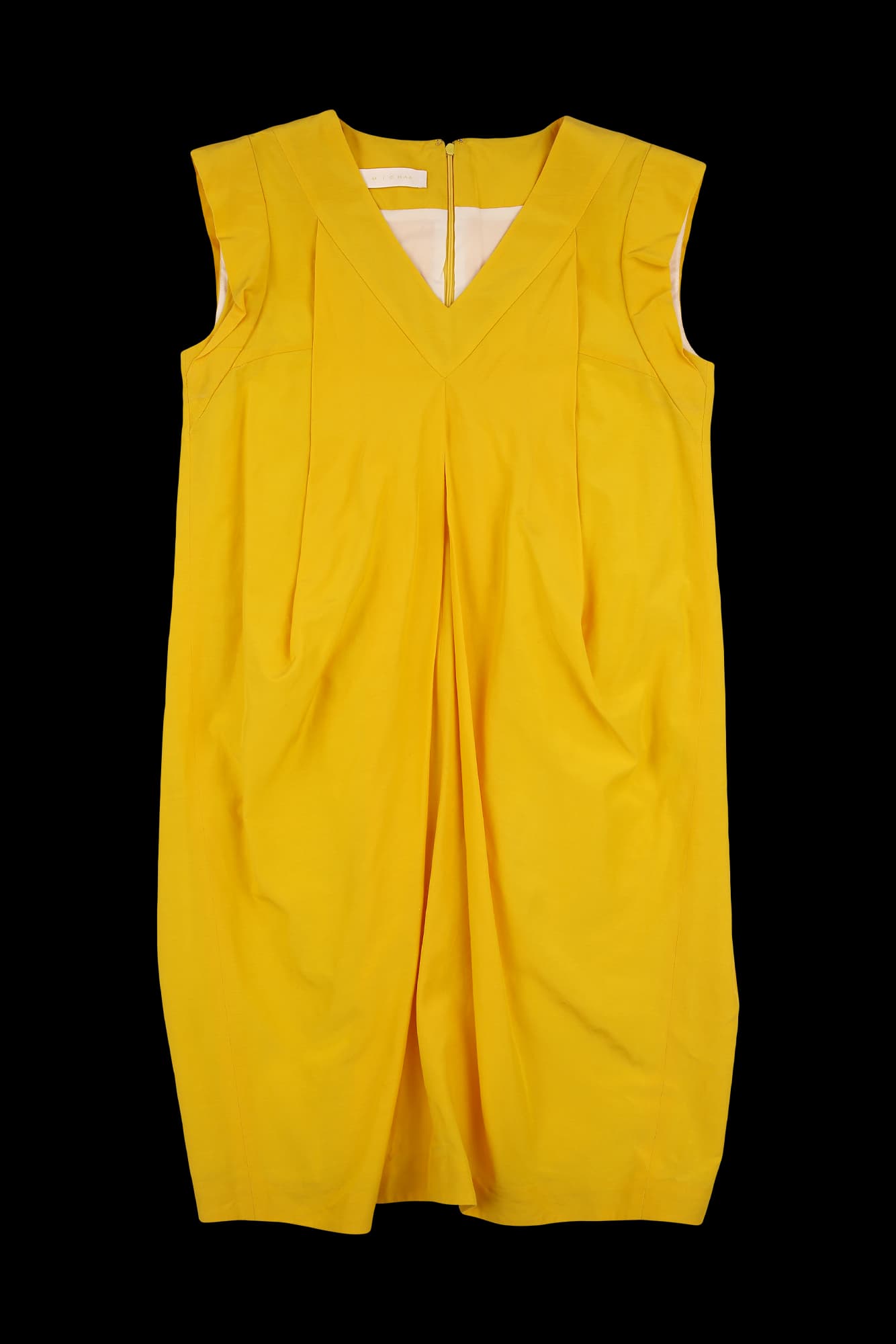 브이넥 민소매 원피스