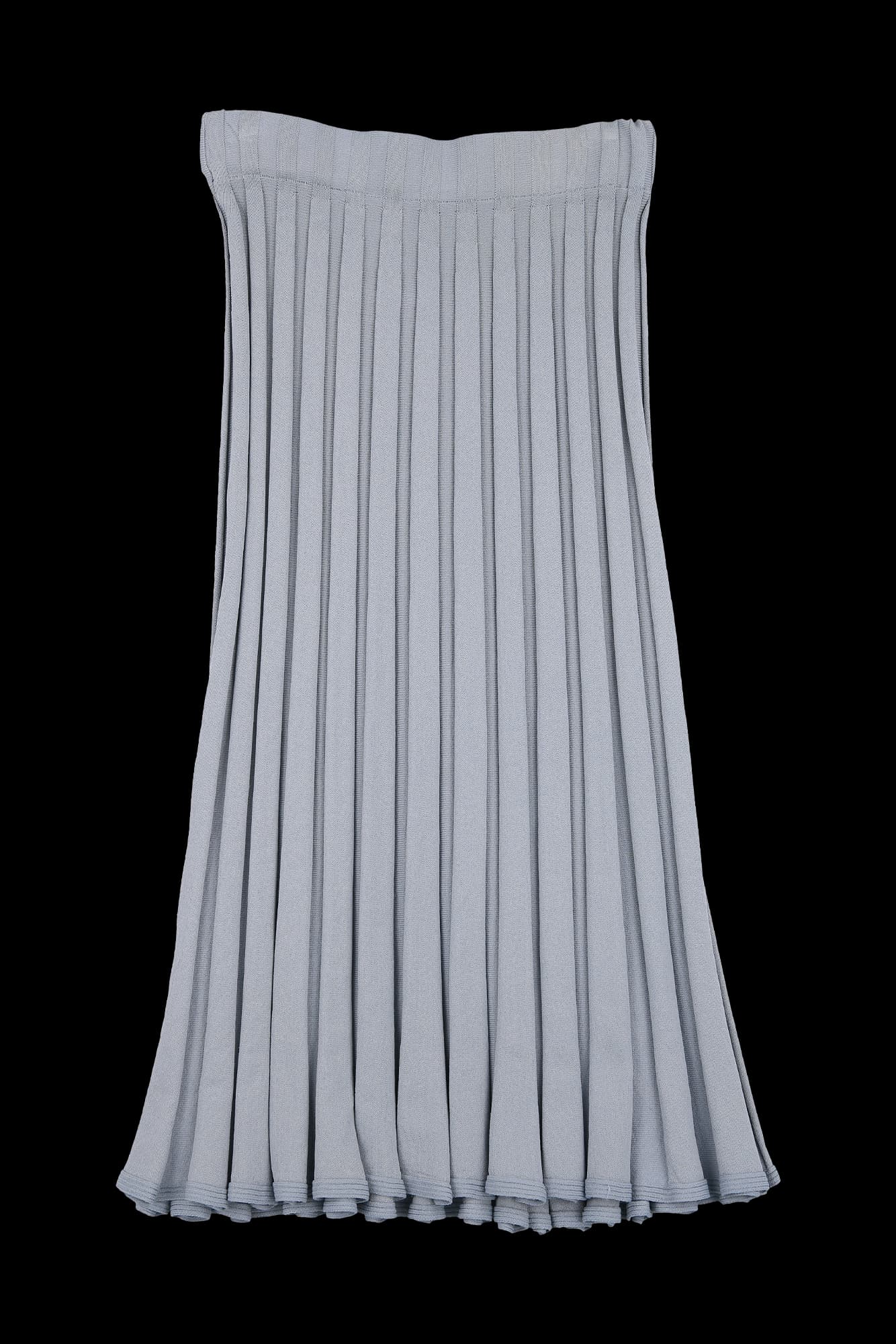 밴딩 플레어 니트 스커트