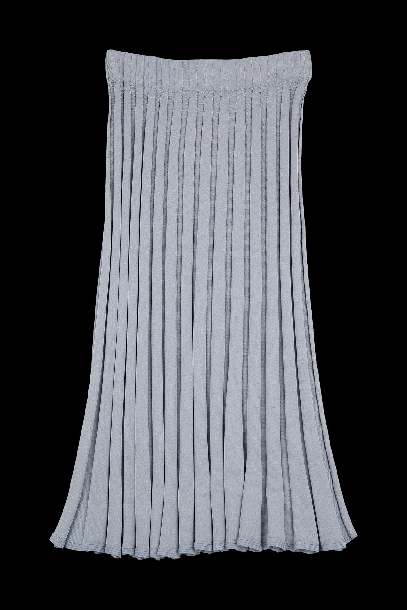 밴딩 플레어 니트 스커트