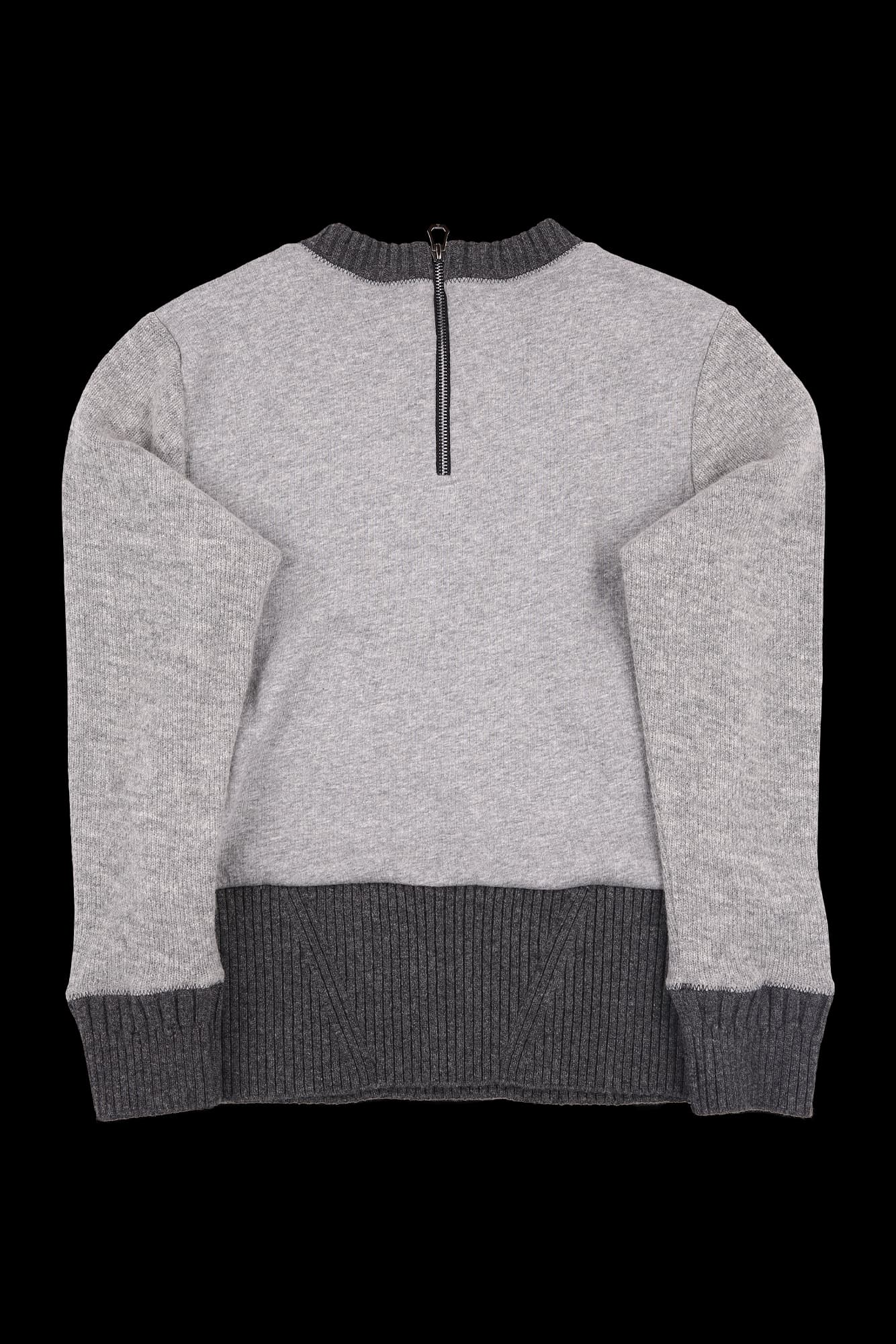 방풍 배색 라운드 긴팔 티셔츠