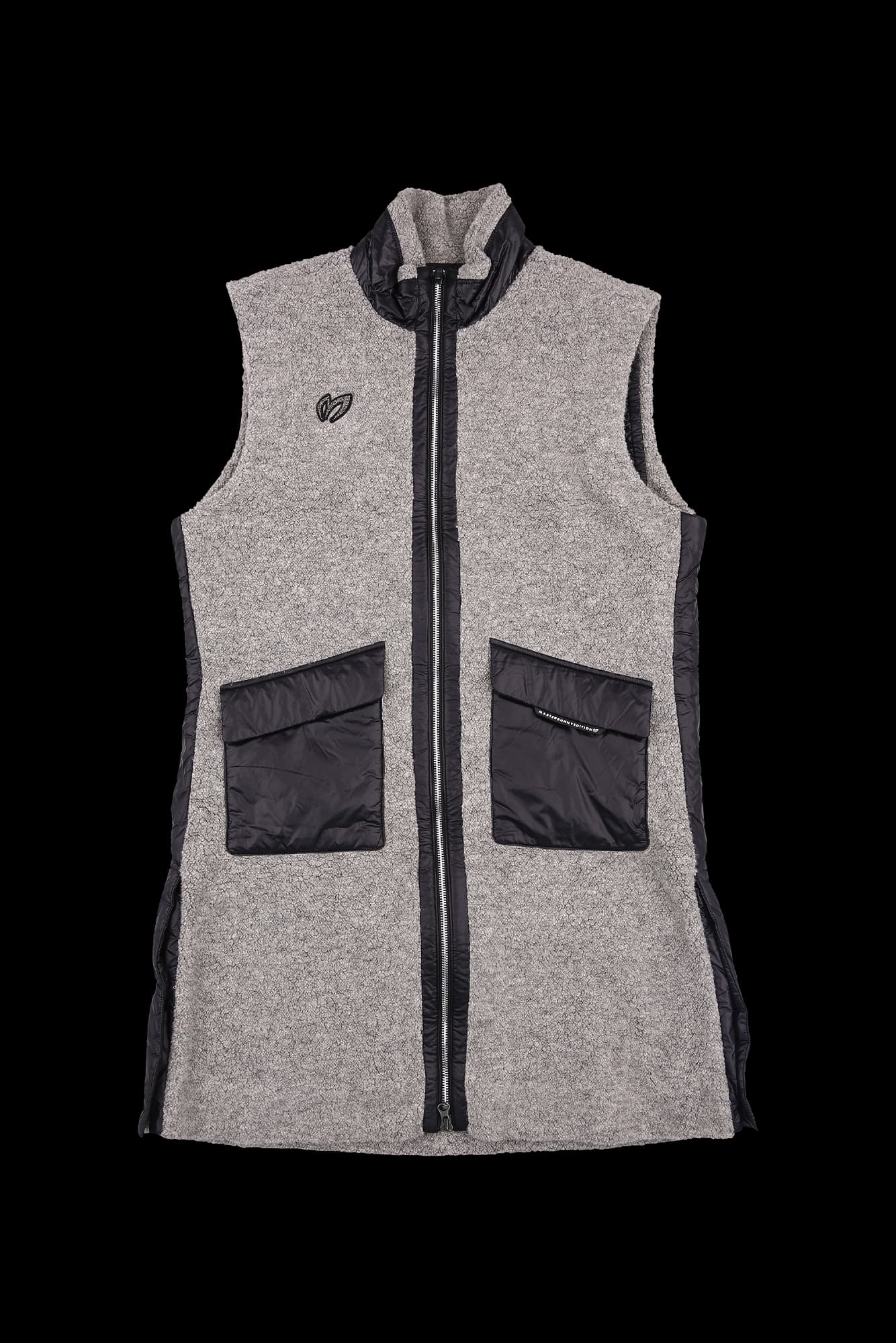 롱 부클 패딩 베스트