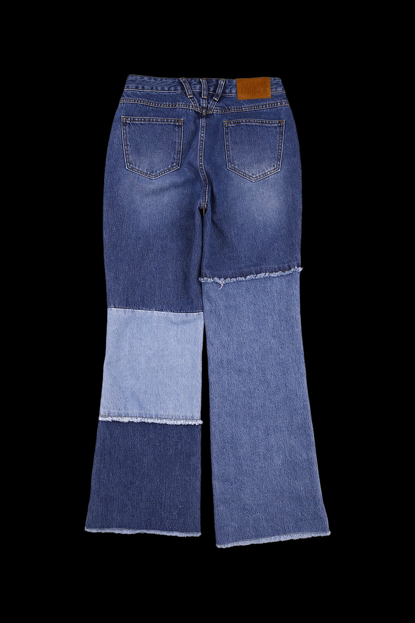 투톤 데님 팬츠