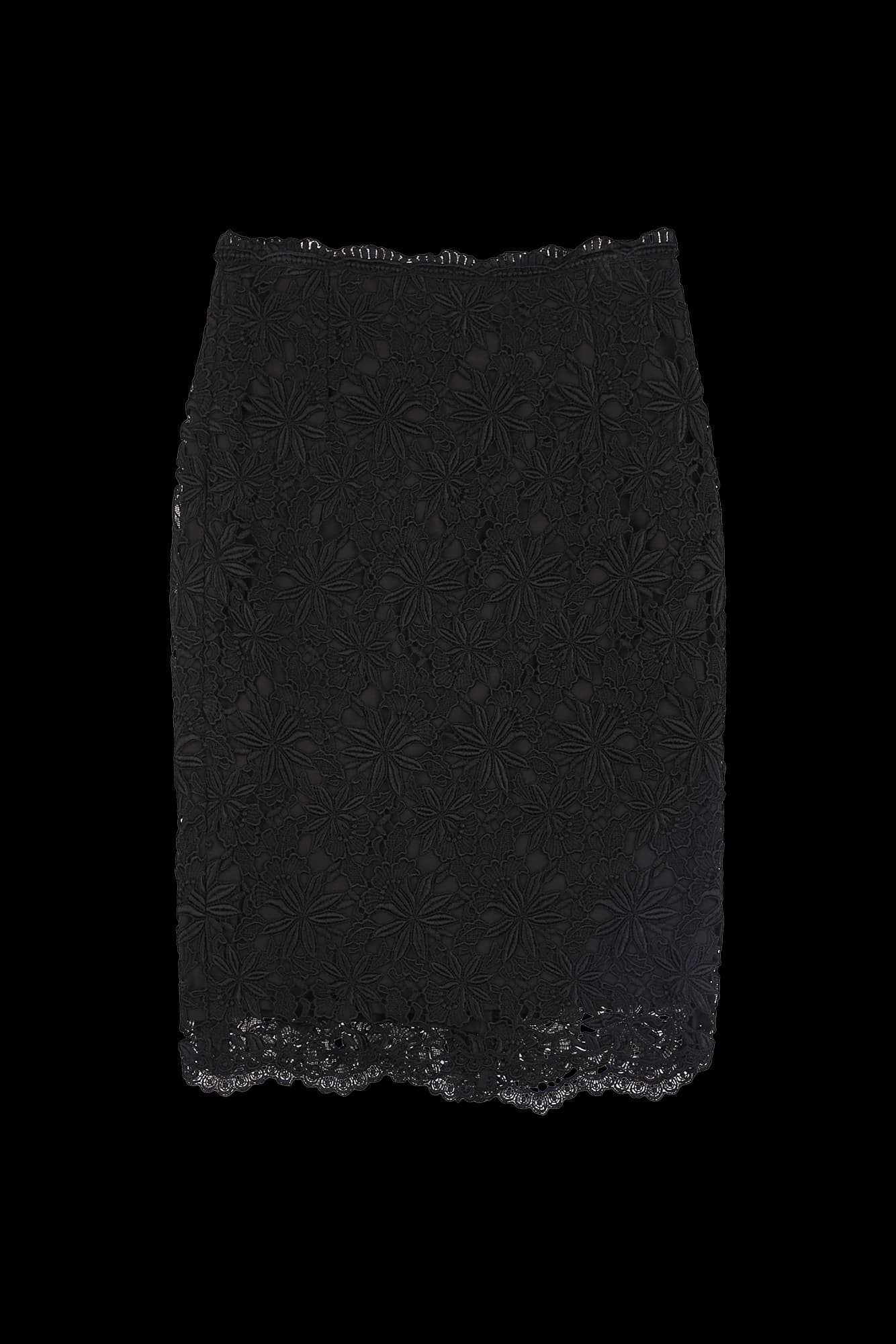 시스루 디테일 스커트