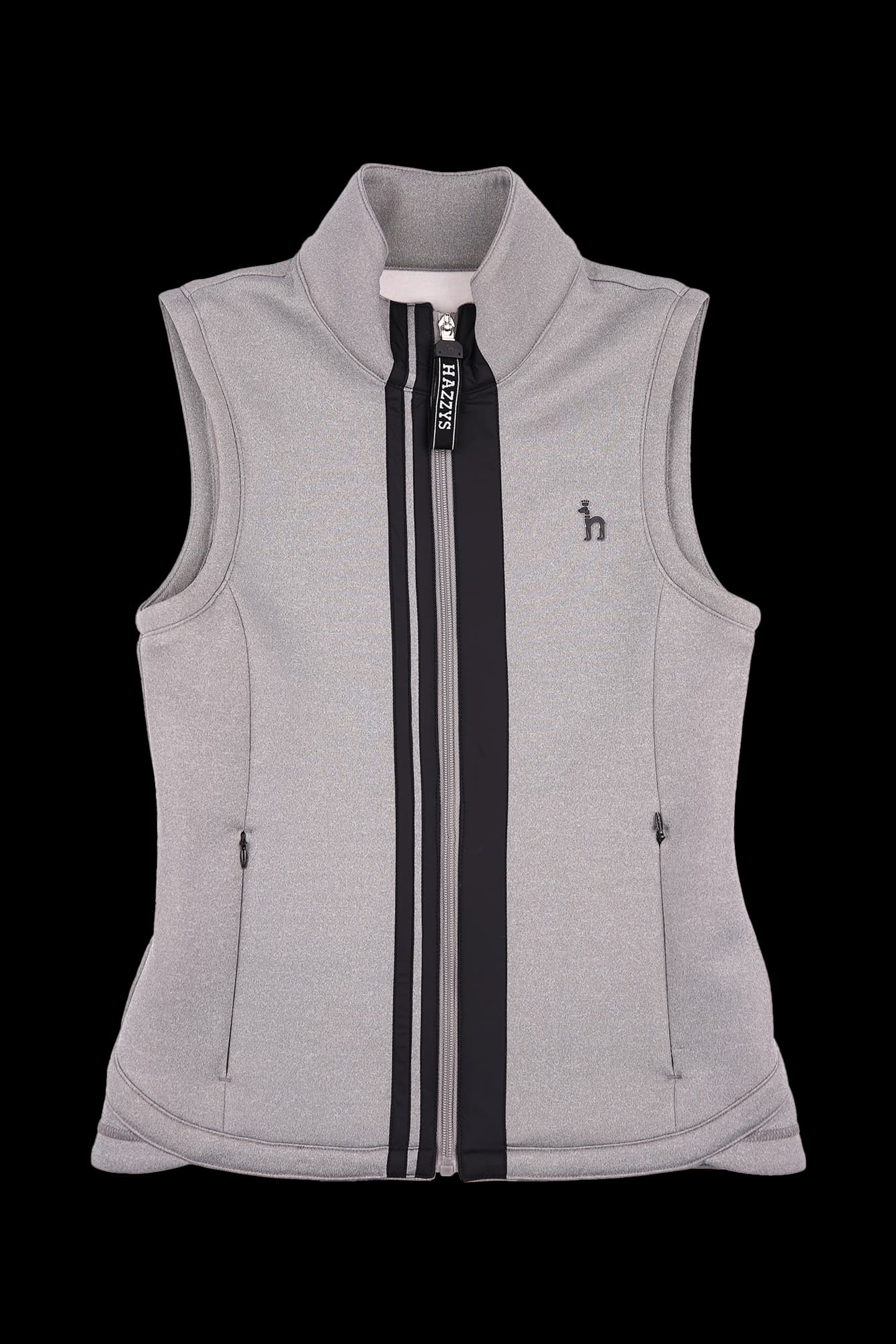 배색 라인 풀 집업 베스트