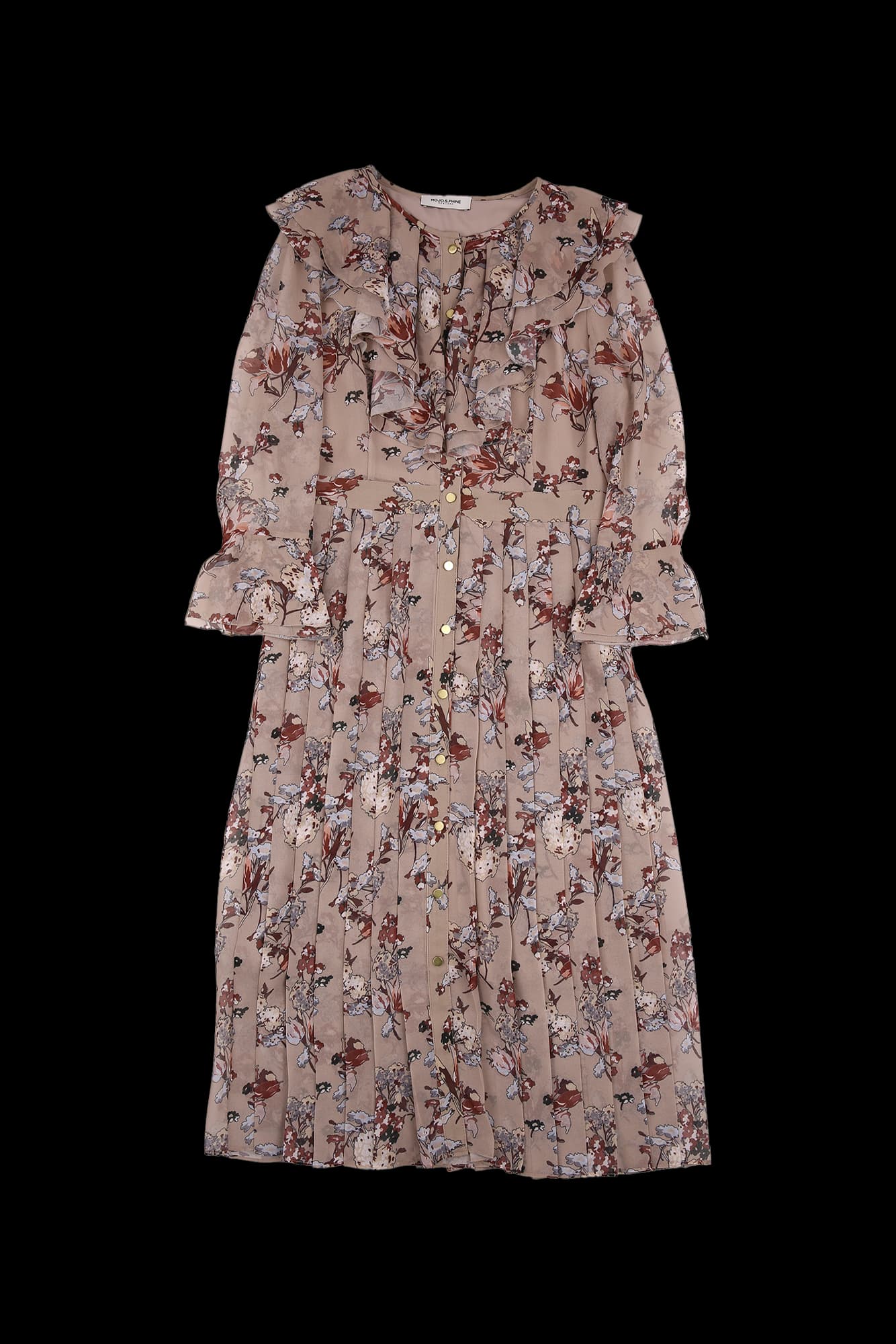 플로럴 시스루 원피스