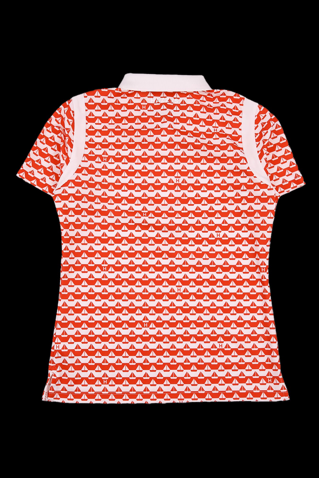 패턴 반팔 카라티