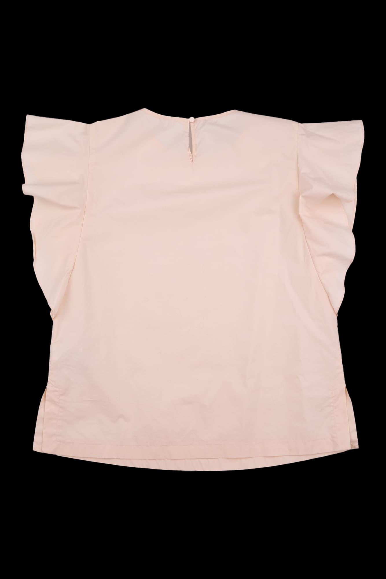 프릴 민소매 티