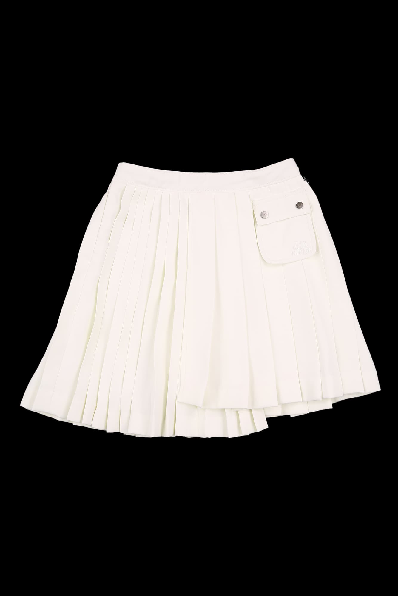 포켓 플리츠 스커트