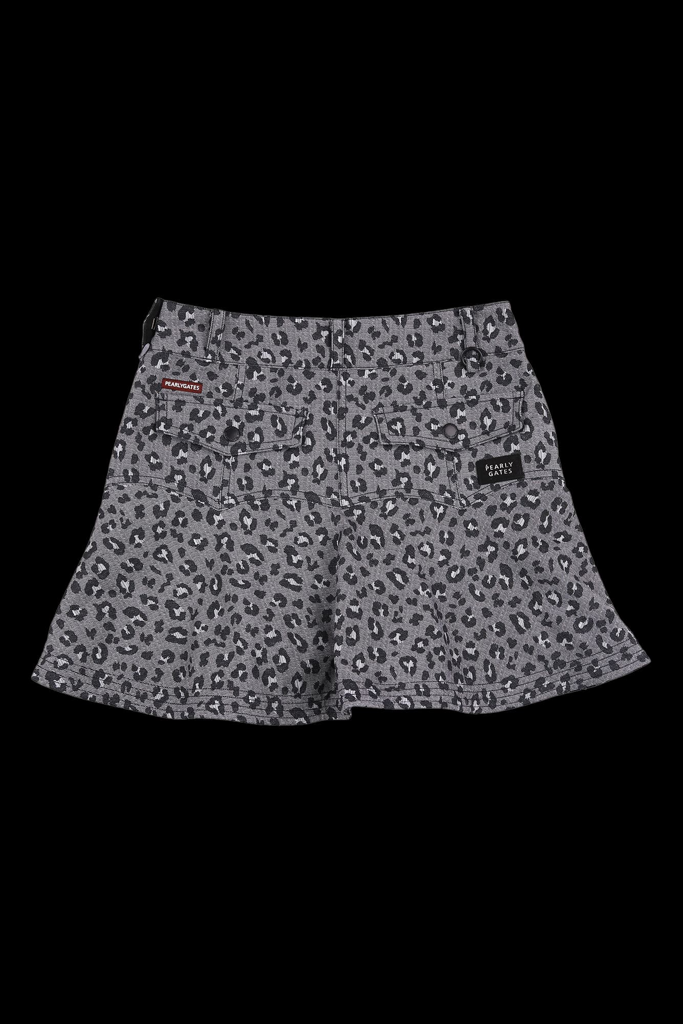 호피 플레어 스커트