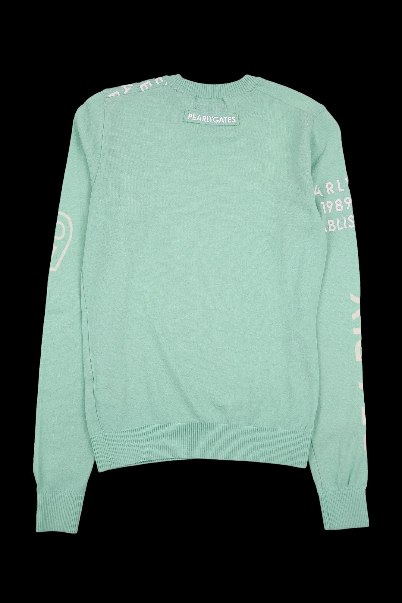 언발 로고 레터링 니트