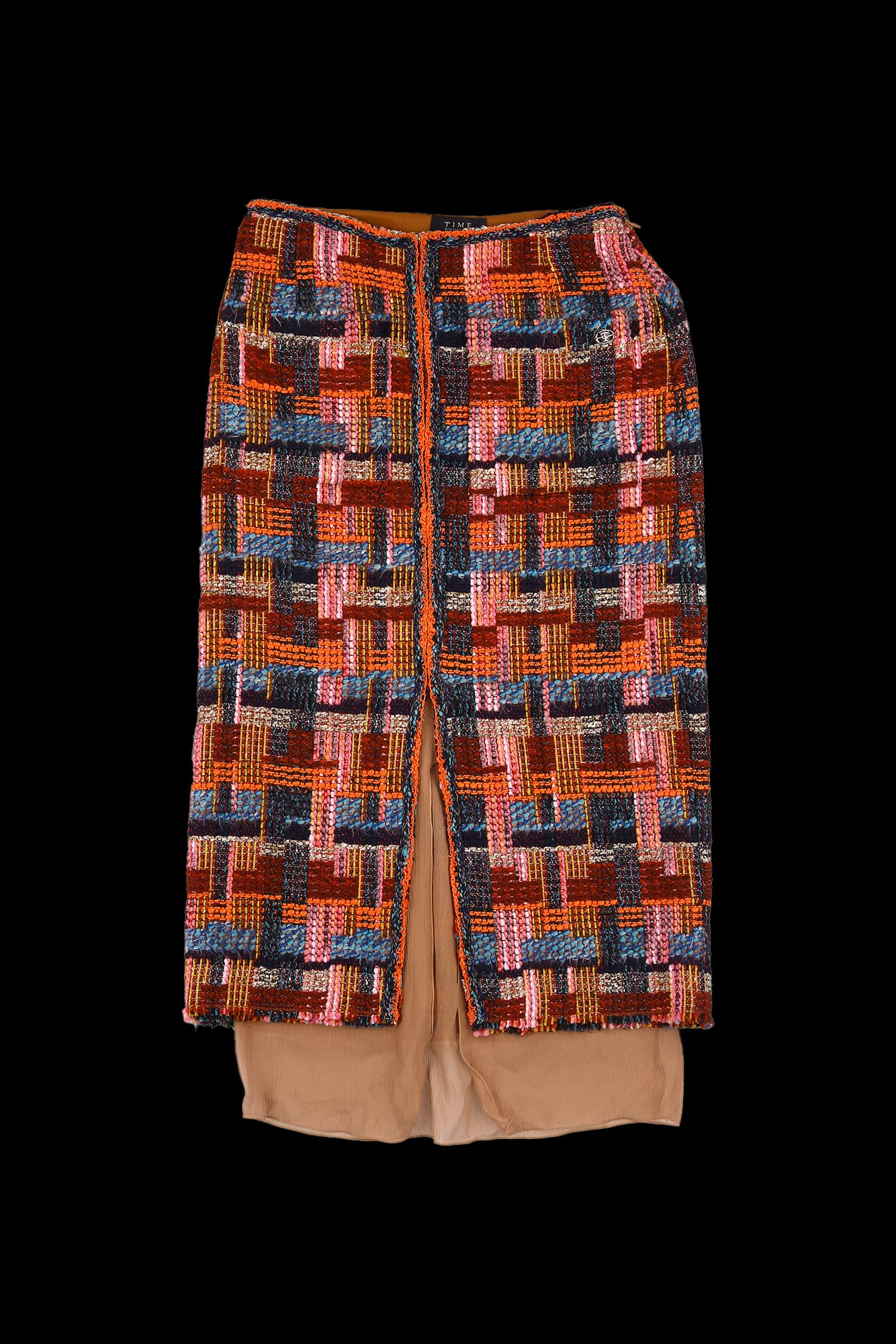 믹스 트위드 스커트