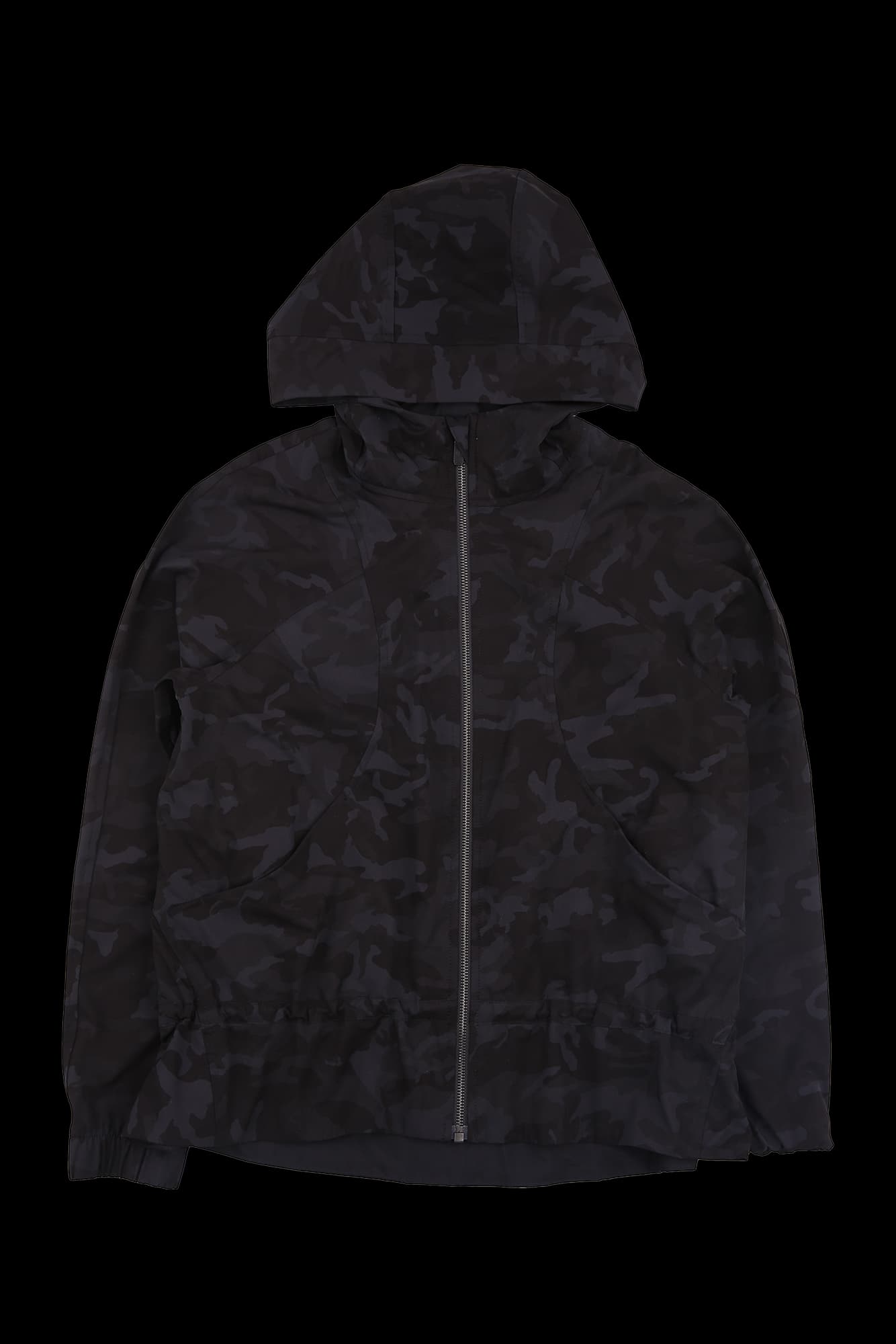 카모 후드 집업 자켓