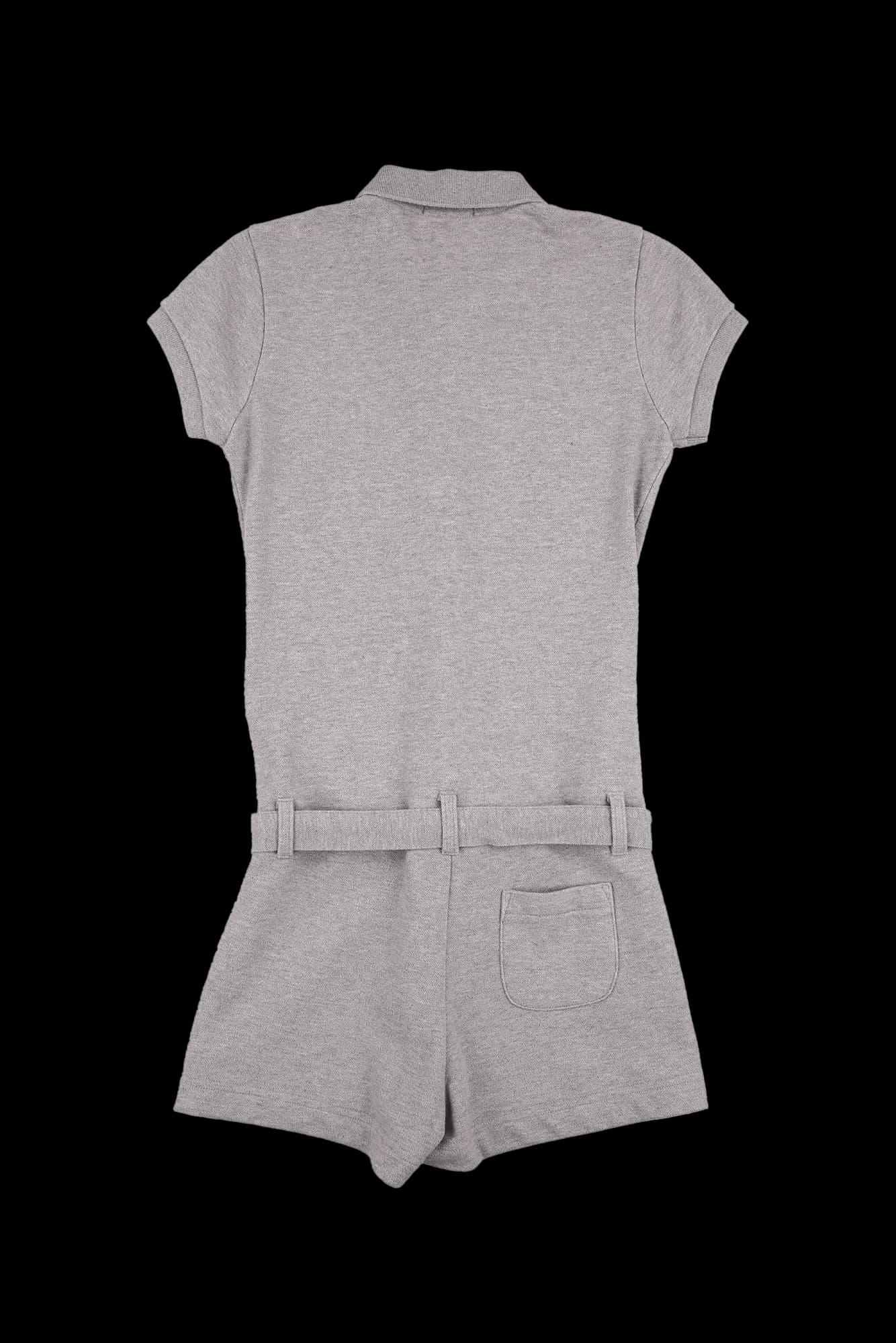 카라 단추 벨트 점프수트