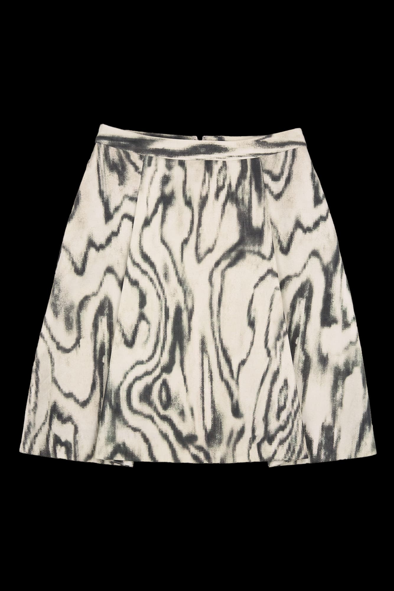 얼룩 실크 스커트