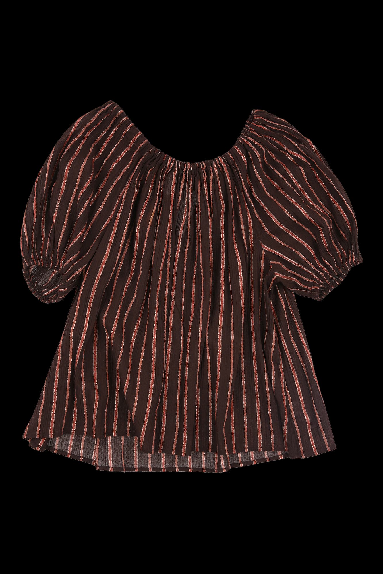 타이 스트랩 블라우스