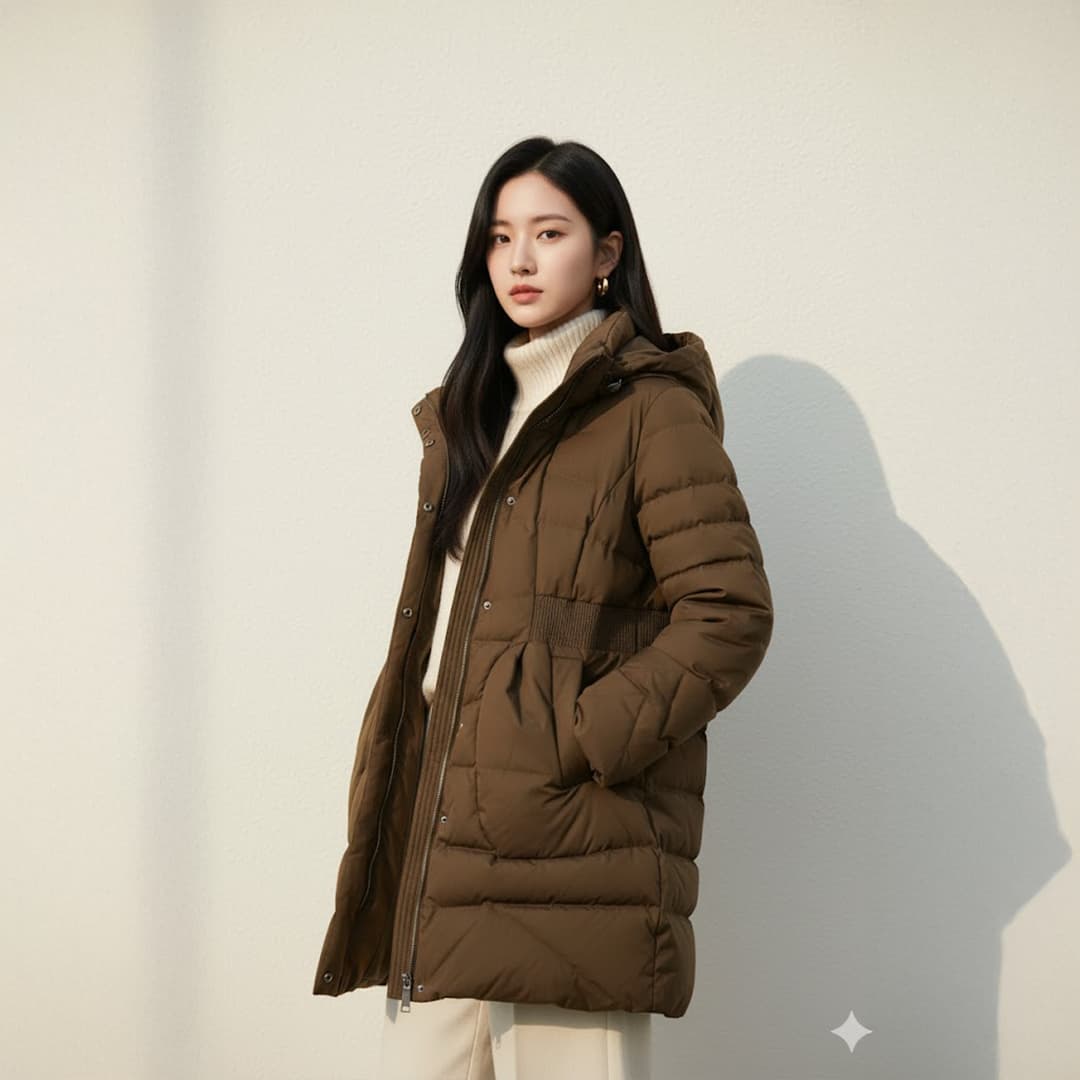 후드 패딩 점퍼