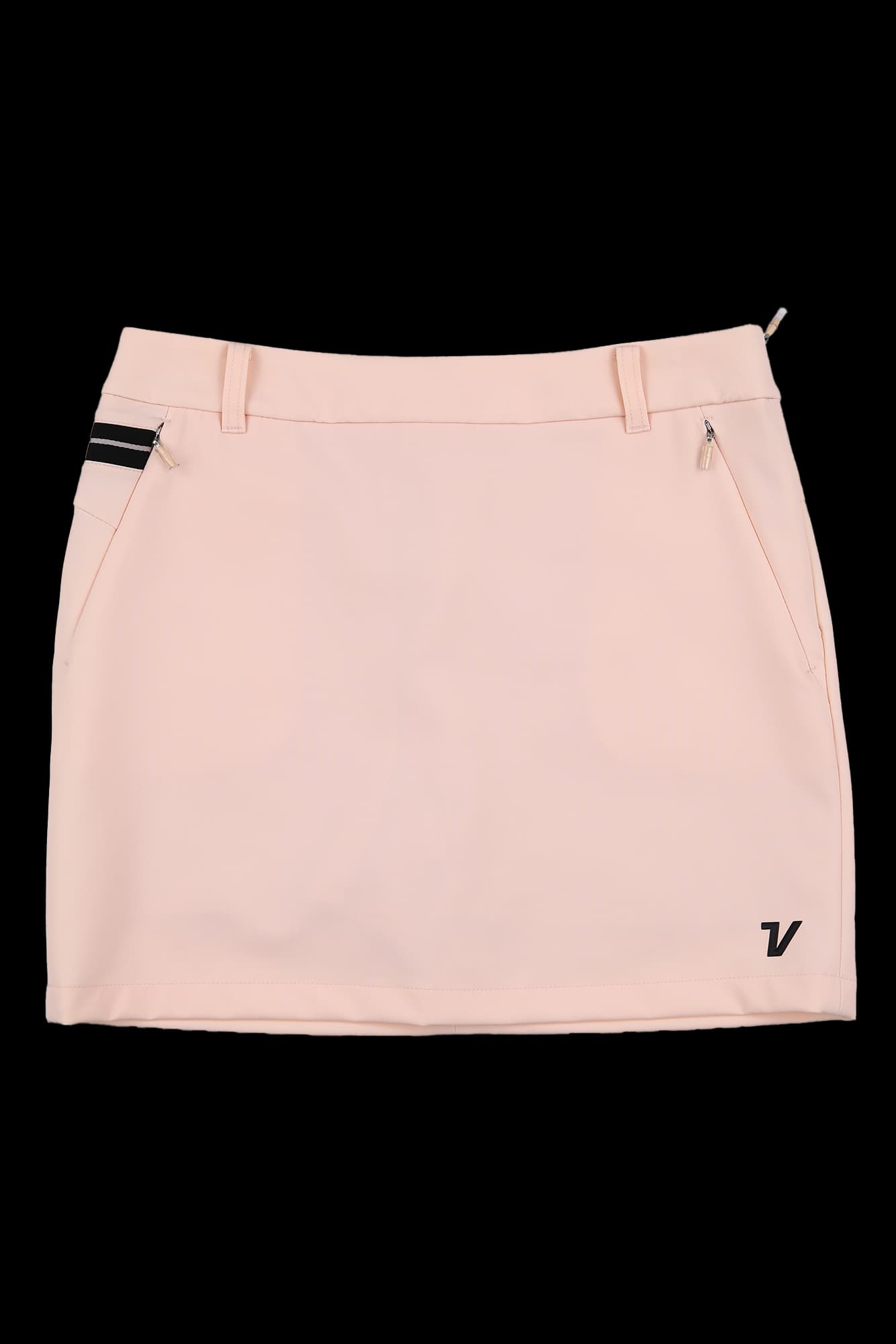 스트레치 솔리드 스커트