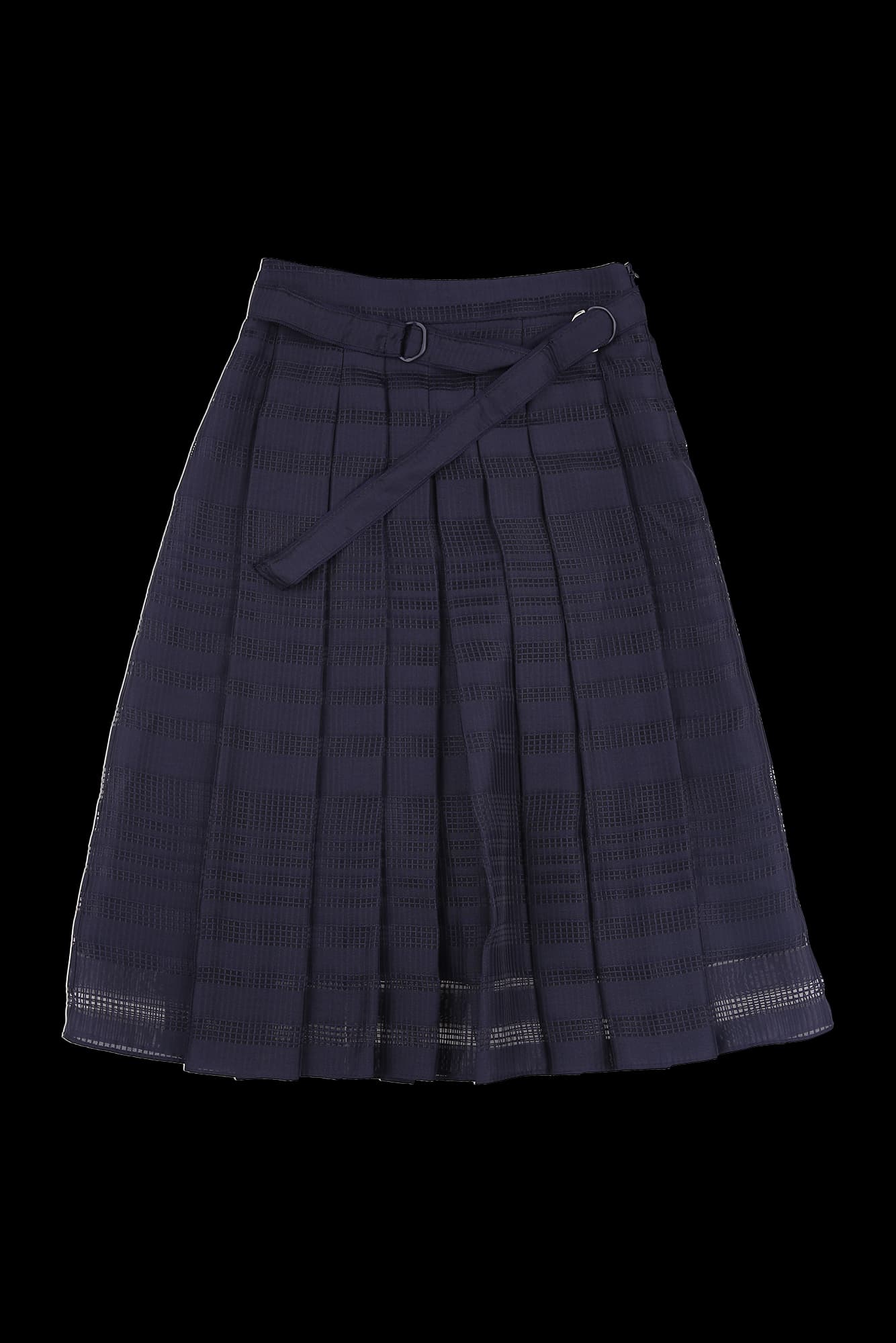 레이어드 플리츠 스커트