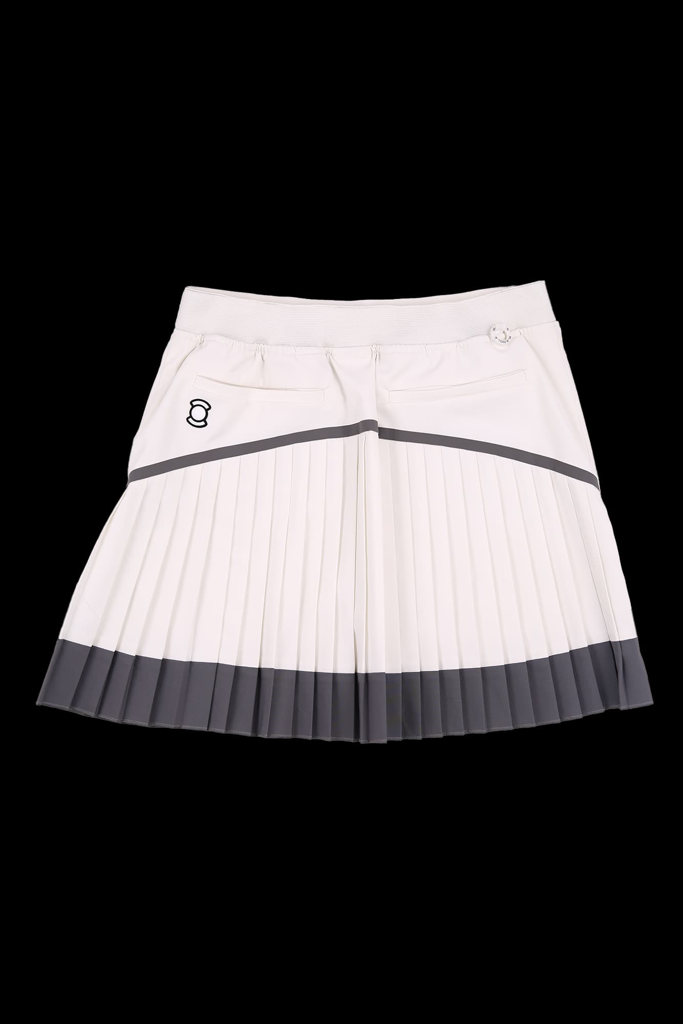 사선 플리츠 스커트