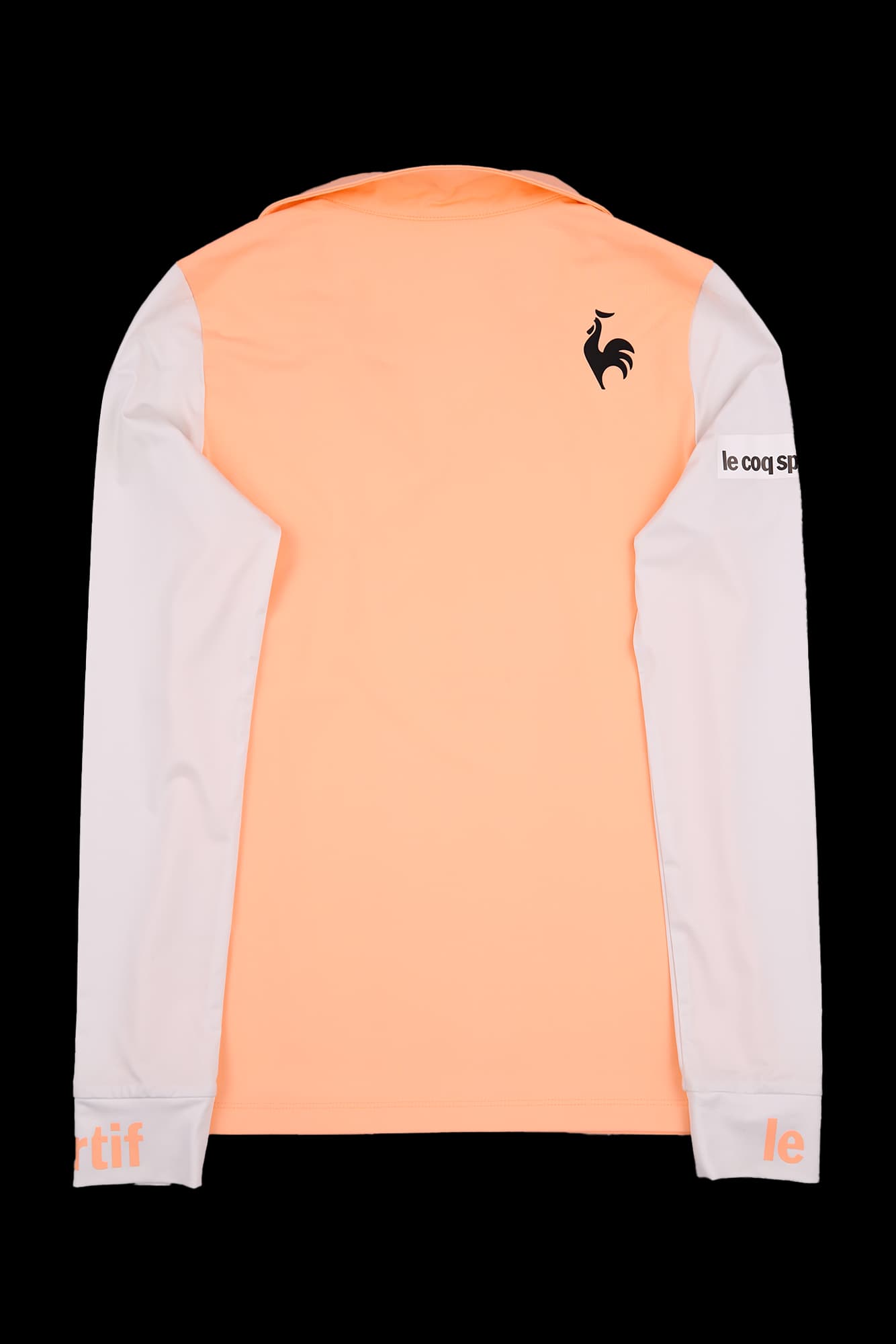 배색 카라 긴팔 티