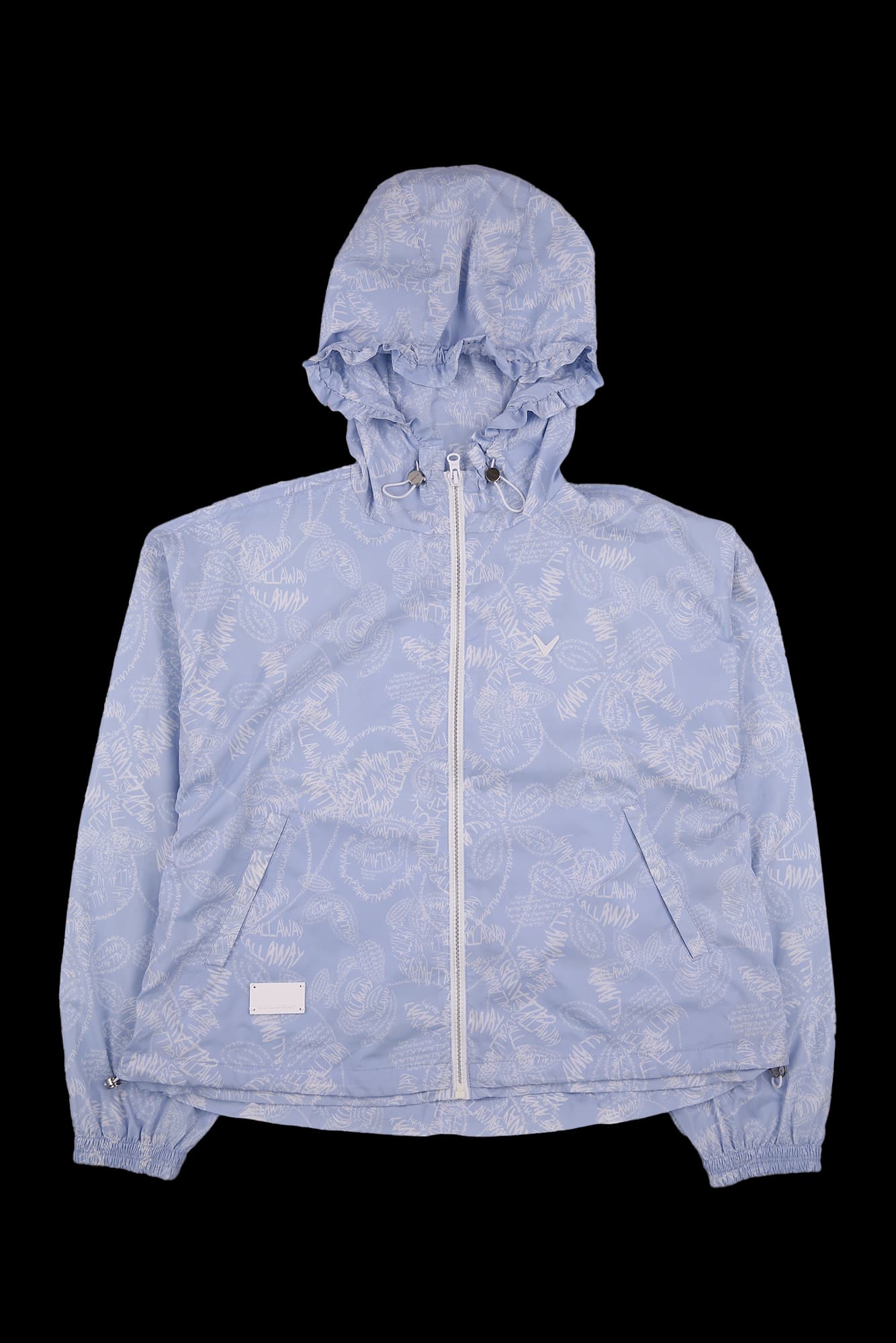 프린팅 후드 집업