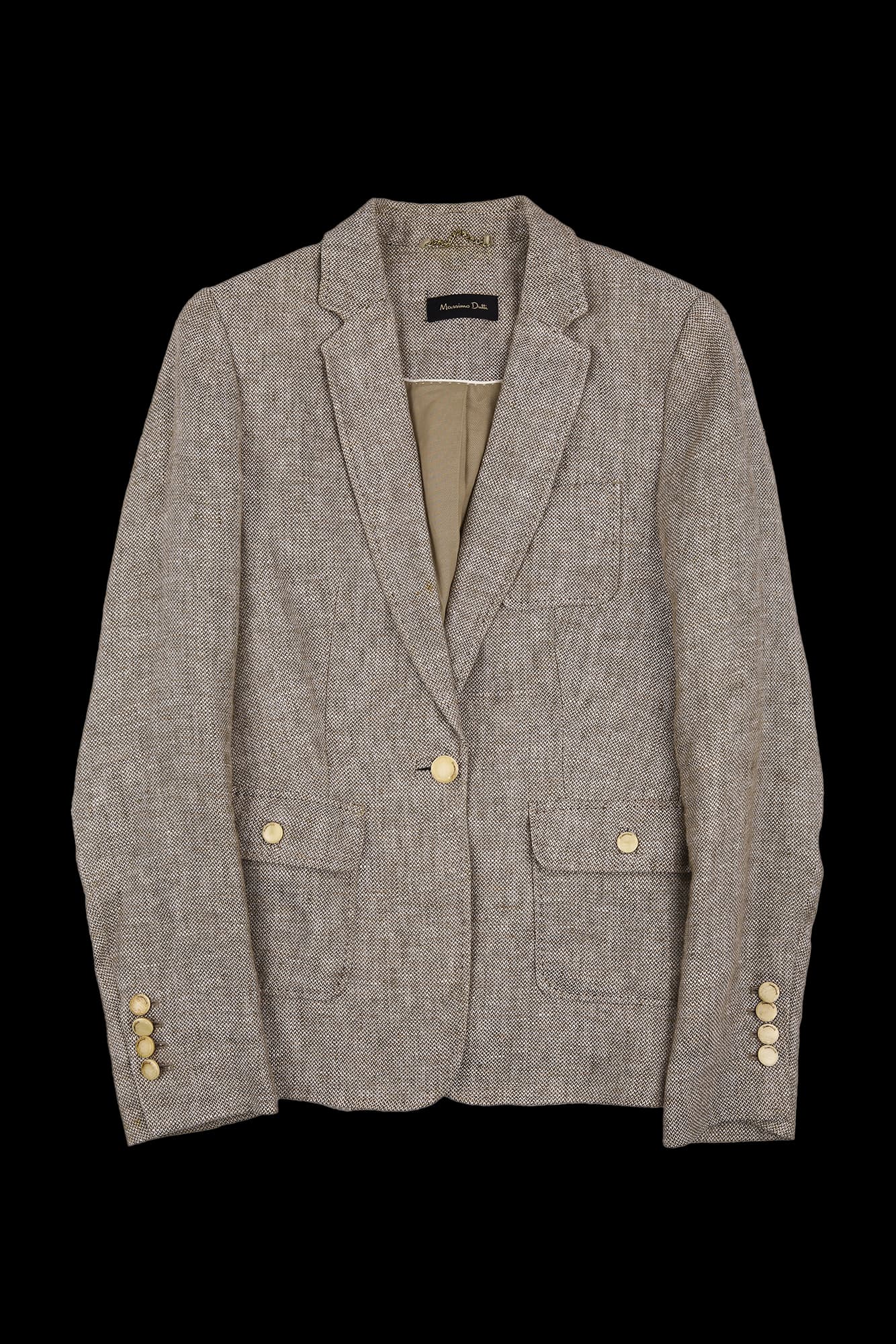 원버튼 트윌 자켓