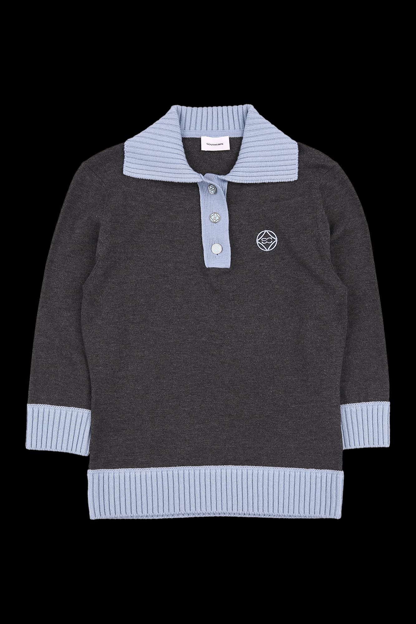 7부 빅 카라 니트