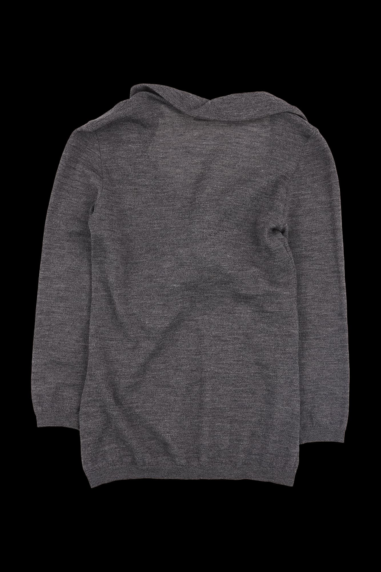 브이넥 플라워 니트