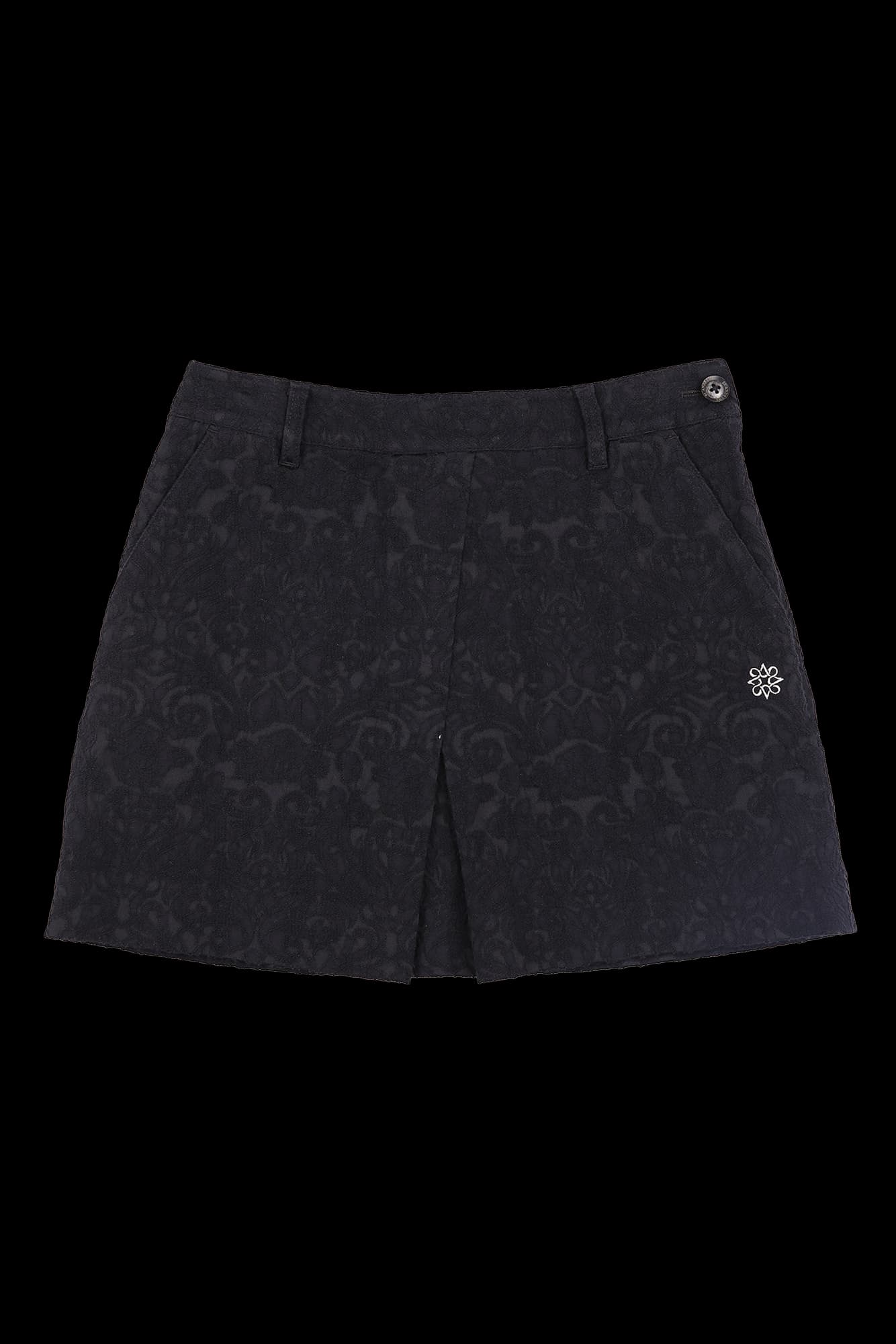 자카드 자수 스커트