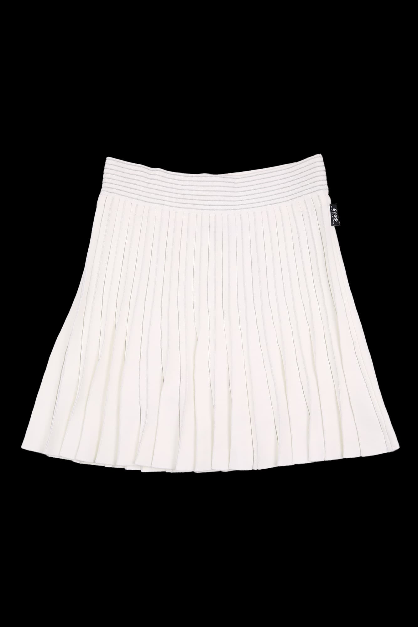 니트 플리츠 스커트